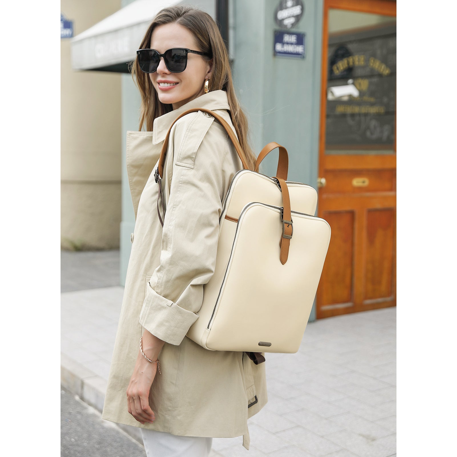 Convertible Fashion Laptop Backpack Purse Leather For Women | CLUCI Convertible Fashion Laptop Backpack Purse Leather For Women | CLUCI