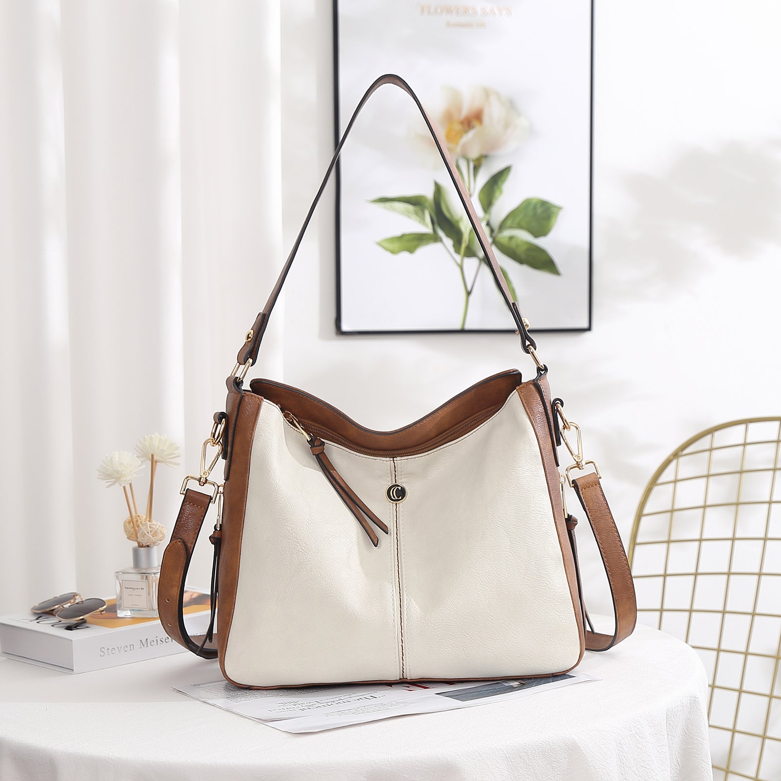 CLUCI Purses and Handbags for Women Leather Hobo Tote Fashion Ladies Crossbody Large Bucket Shoulder Bag