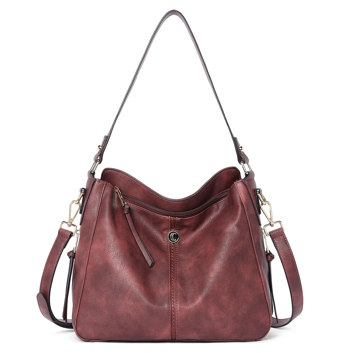 CLUCI Purses and Handbags for Women Leather Hobo Tote Fashion Ladies Crossbody Large Bucket Shoulder Bag