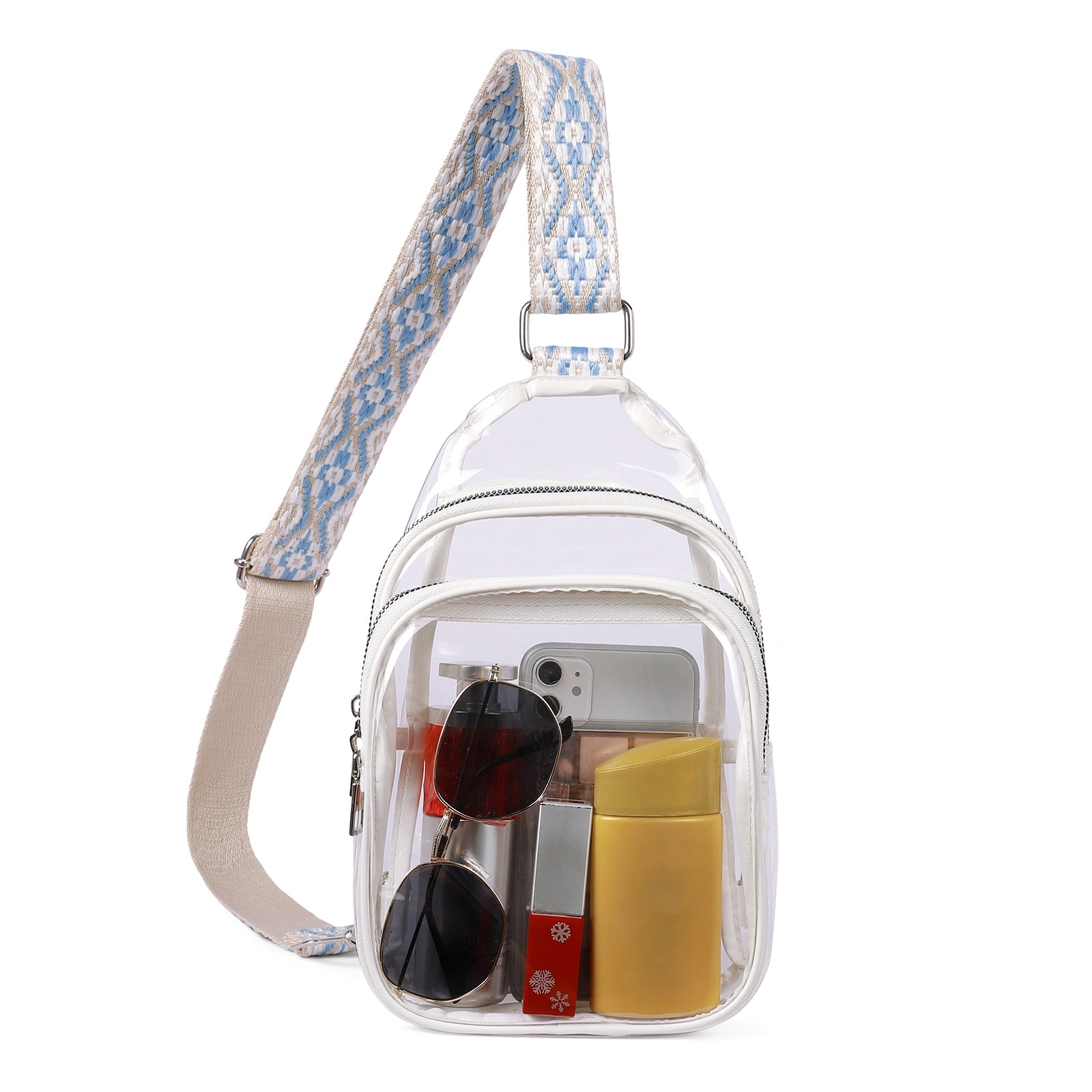 CLUCI Stadium TPU Transparent Clear Sling Bag