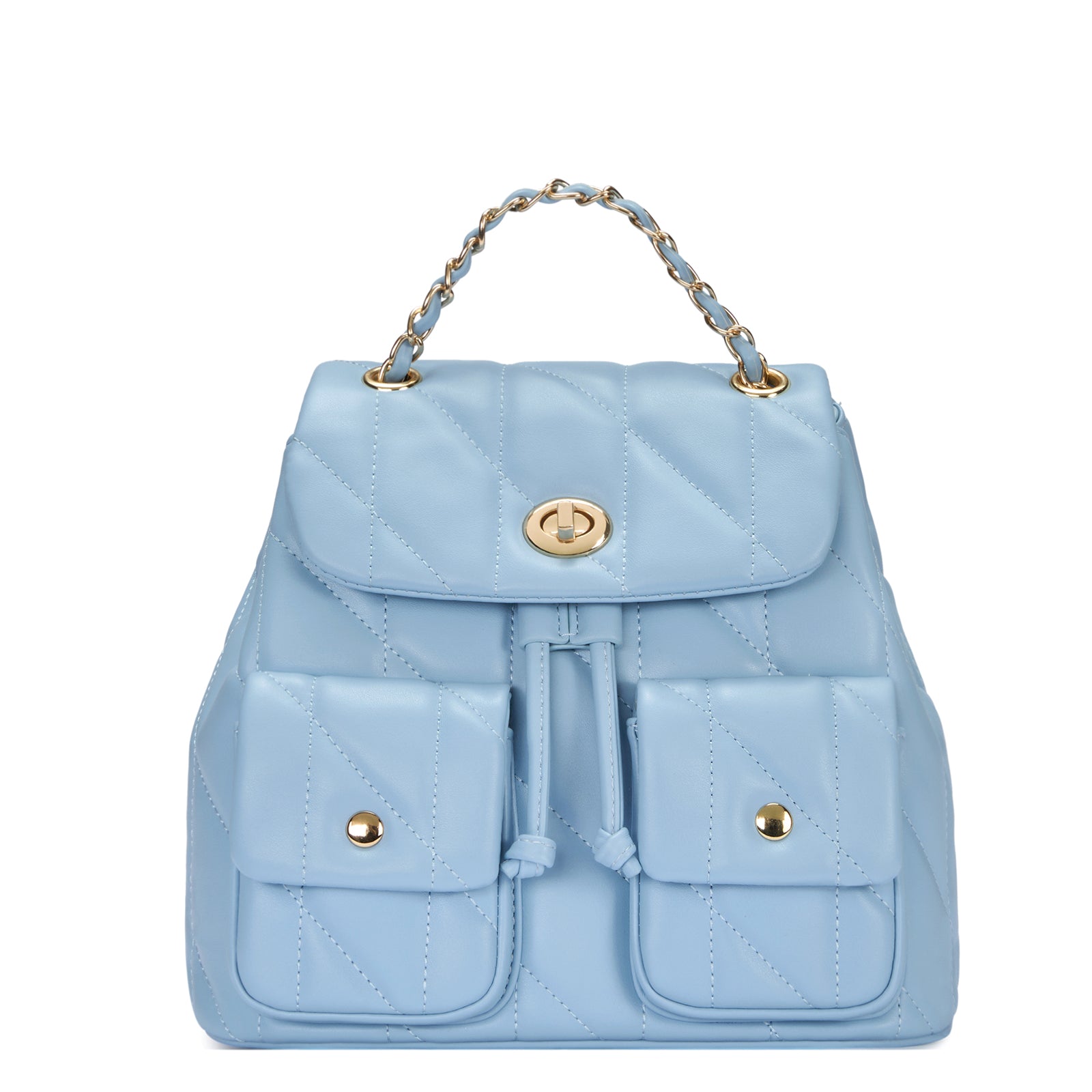 CLUCI Small Backpack Purse for Women,Mini Vegan Leather Tabby Backpack for Woman Quilted Bookbag Crossbody Bag