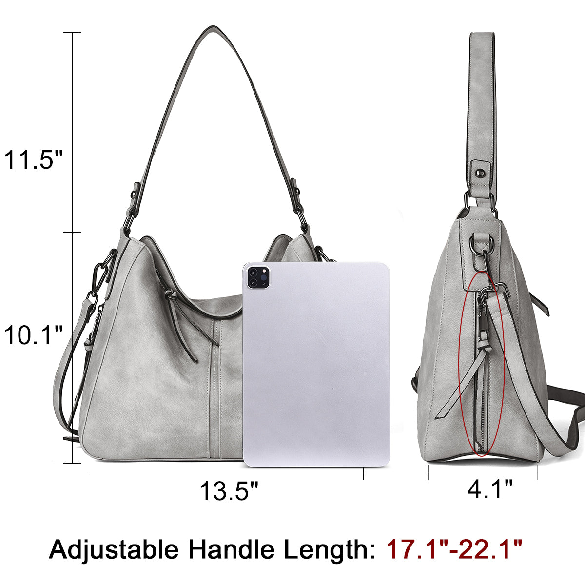 CLUCI Purses and Handbags for Women Leather Hobo Tote Fashion Ladies Crossbody Large Bucket Shoulder Bag