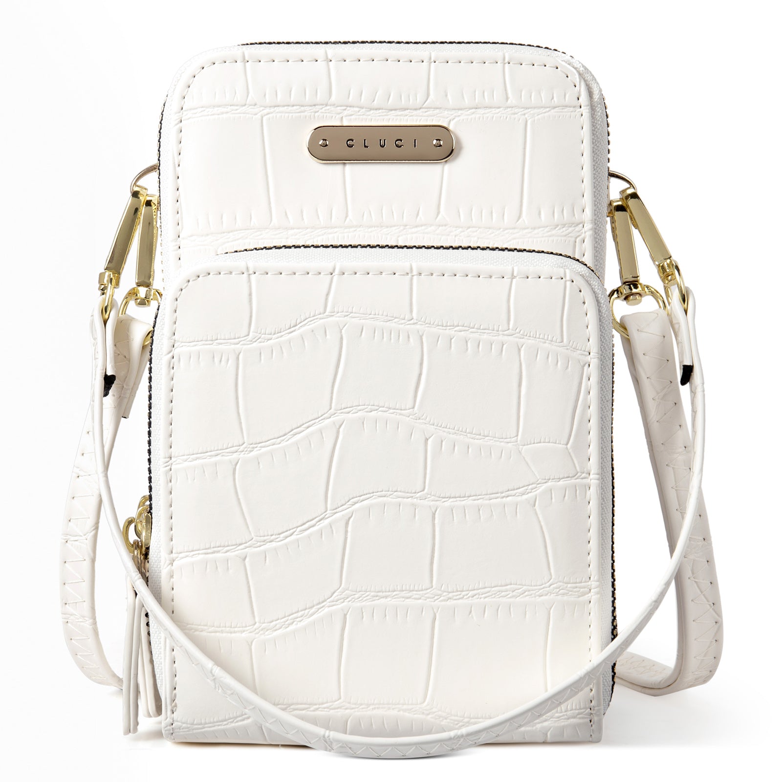 CLUCI Small Crossbody Bag for Women Cellphone Shoulder Purses Crocodile Pattern