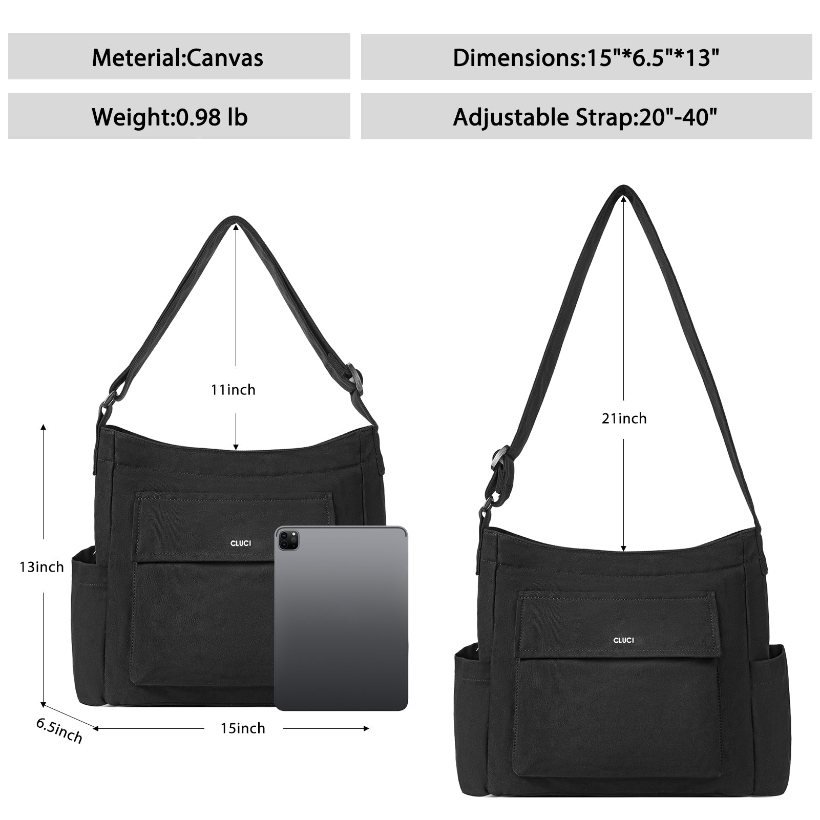 Canvas Messenger Bag Large Hobo Crossbody Bag Tote Bag for Women and Men hippie bag side bag satchel bags Shoulder bags