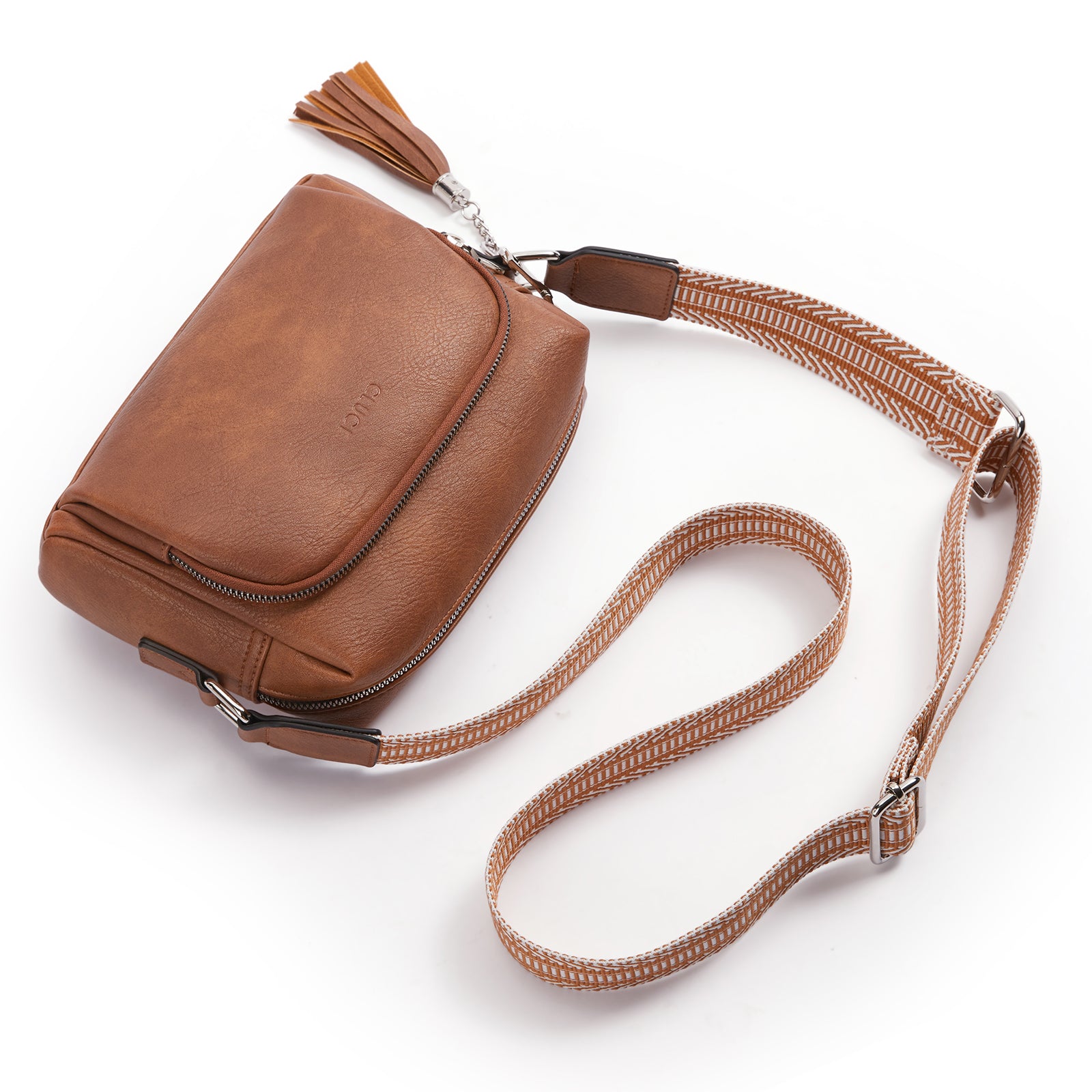 Crossbody Purses for Women Vegan Leather Crossbody Bags with Adjustable Wide Strap