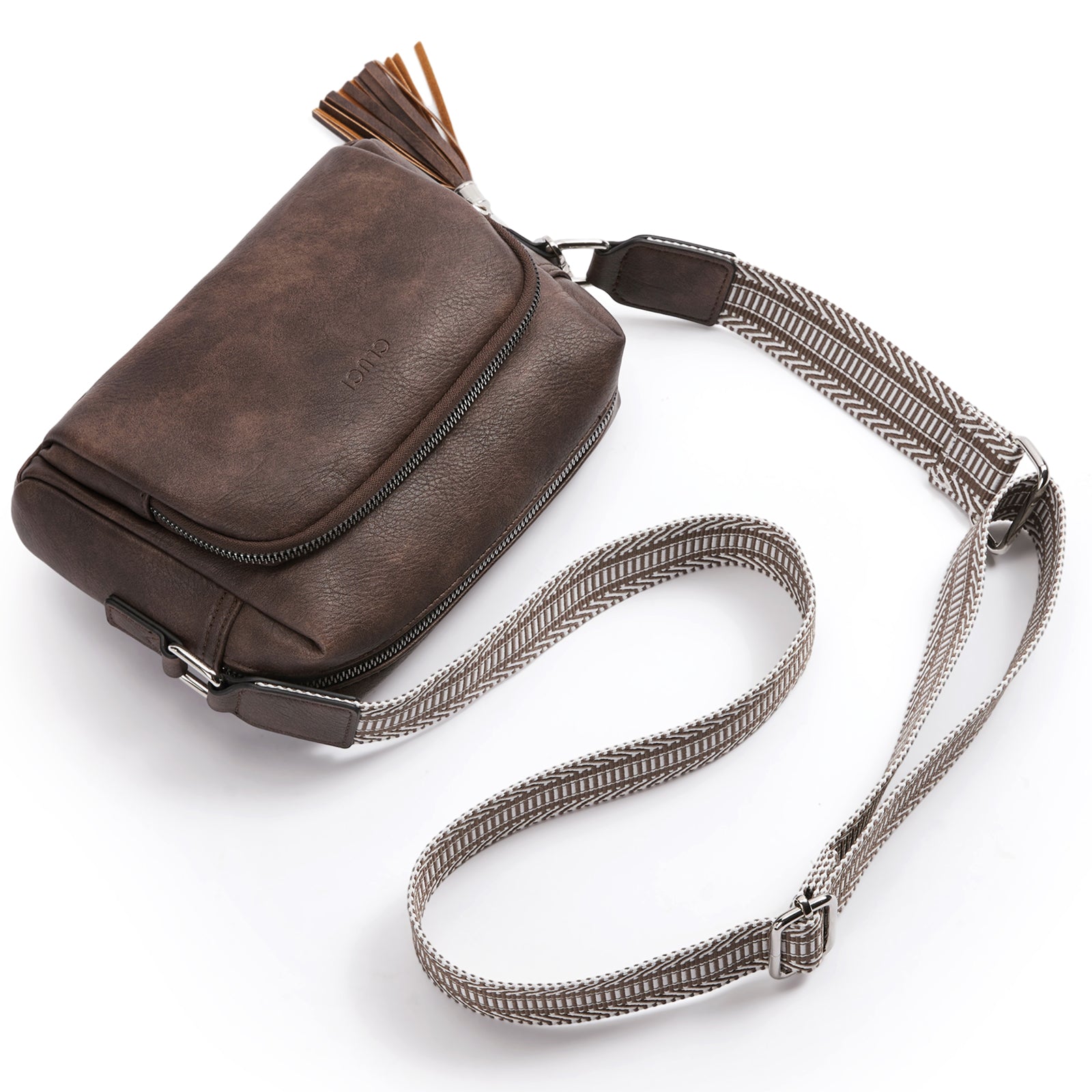 Crossbody Purses for Women Vegan Leather Crossbody Bags with Adjustable Wide Strap