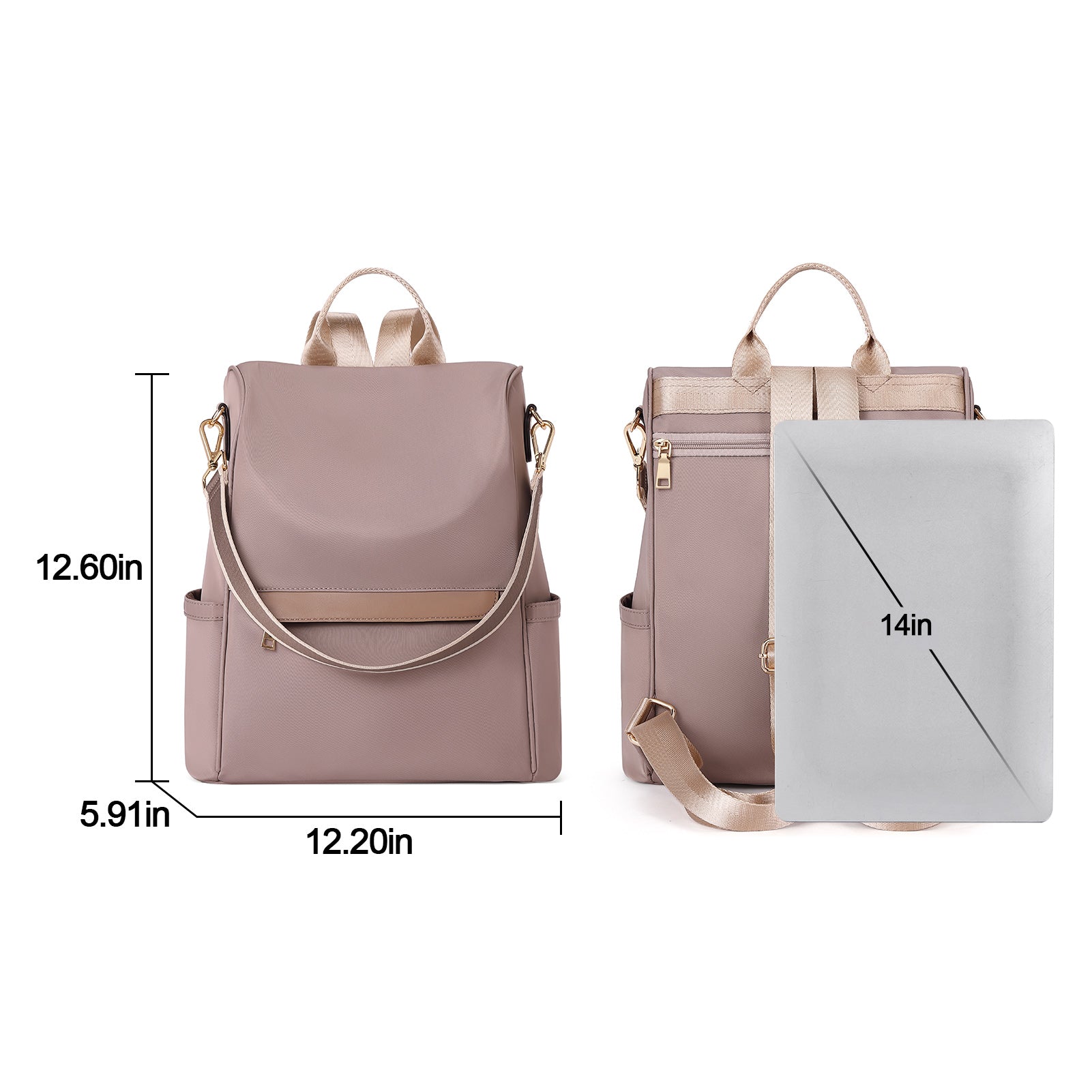 CLUCI Womens Backpack Purse Anti-theft Fashion Designer Travel Bag Ladies Shoulder Bags