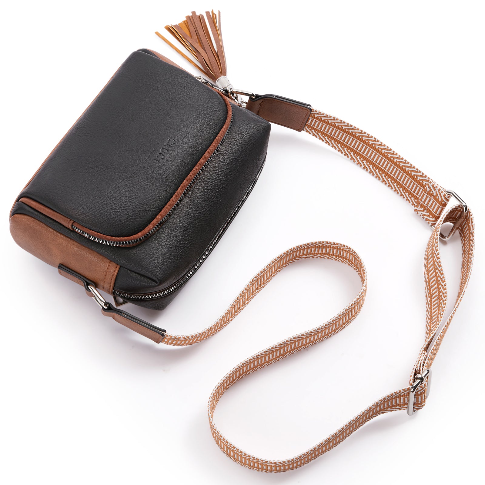 Crossbody Purses for Women Vegan Leather Crossbody Bags with Adjustable Wide Strap