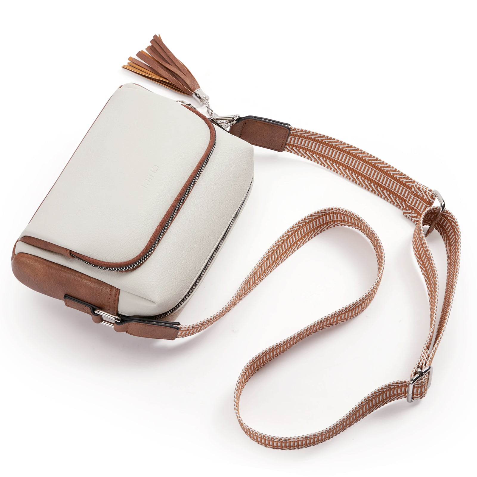Crossbody Purses for Women Vegan Leather Crossbody Bags with Adjustable Wide Strap
