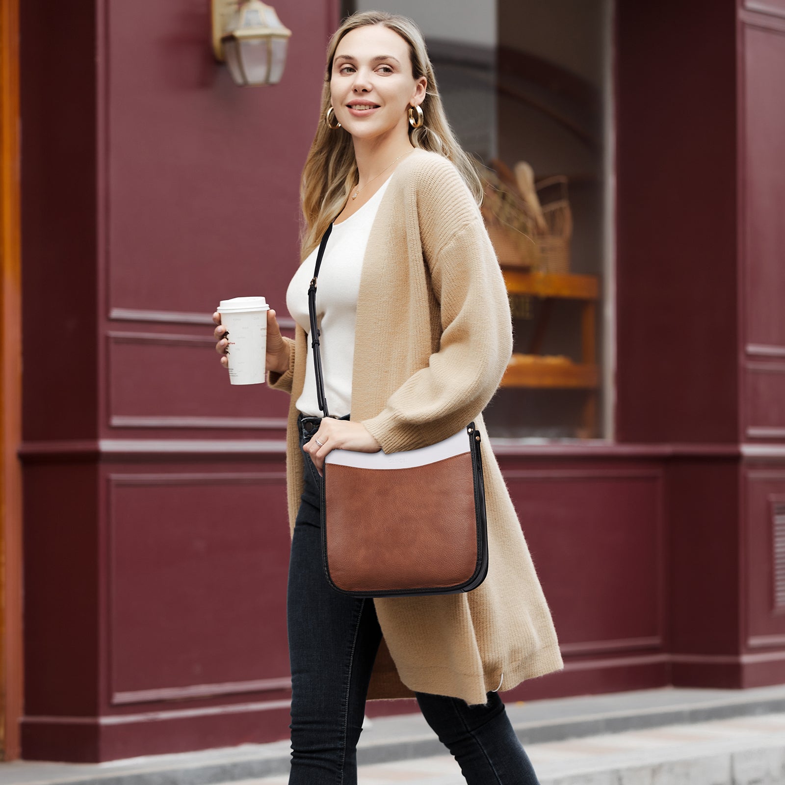 Trendy Medium Crossbody Bags with Two Straps