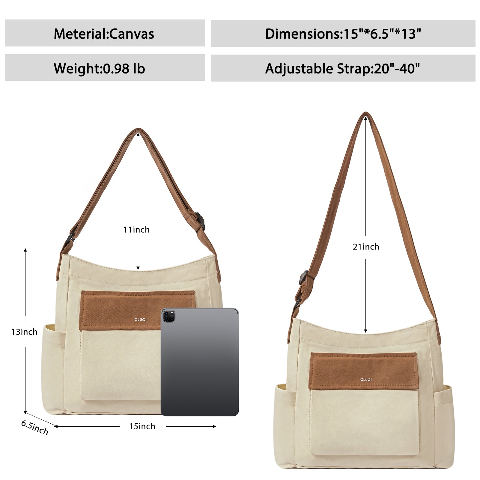 Canvas Messenger Bag Large Hobo Crossbody Bag Tote Bag for Women and Men hippie bag side bag satchel bags Shoulder bags