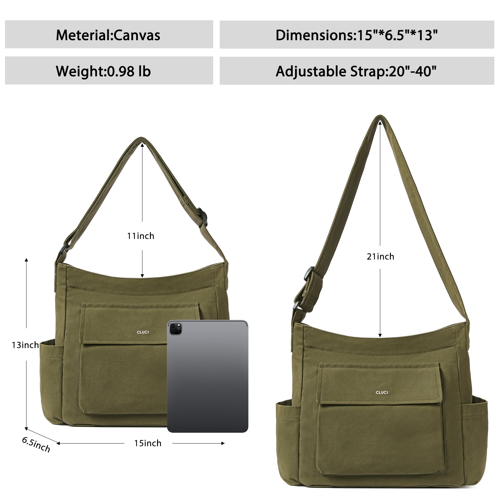 Canvas Messenger Bag Large Hobo Crossbody Bag Tote Bag for Women and Men hippie bag side bag satchel bags Shoulder bags