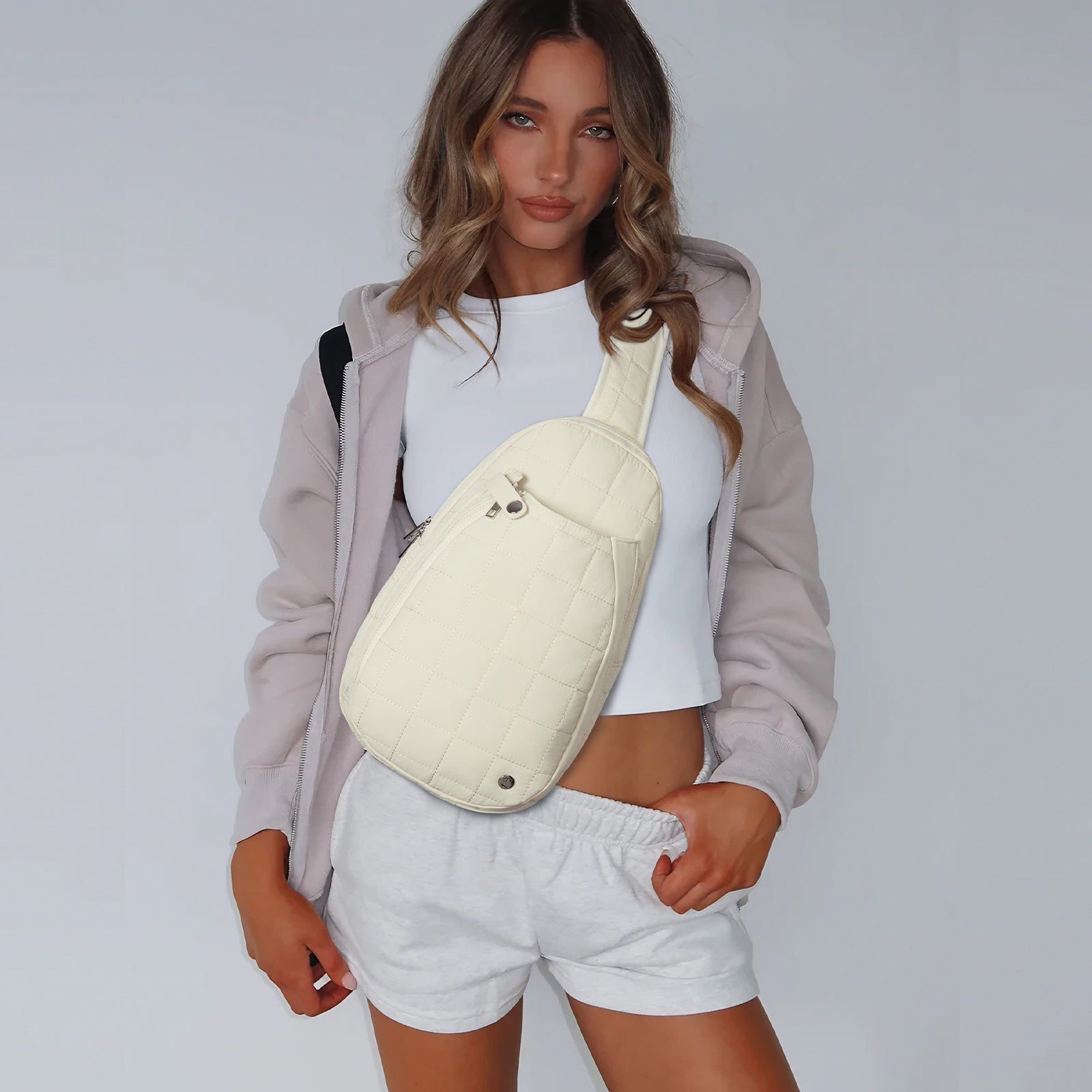 CLUCI Pickleball Puffer Sling Bag for Women