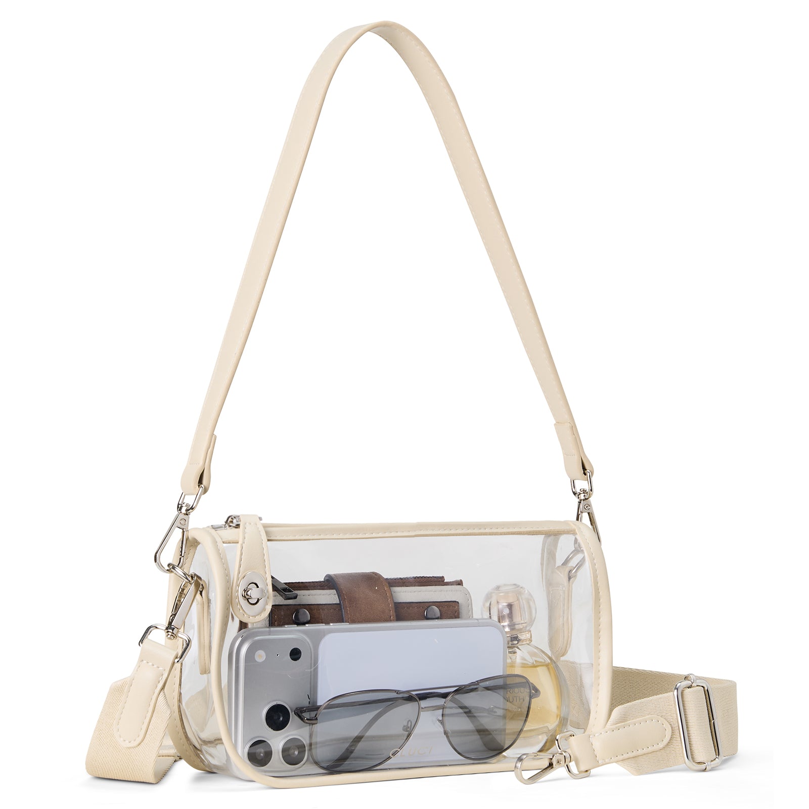 CLUCI Clear Purse Crossbody Bags for Concerts Sports Events Festivals