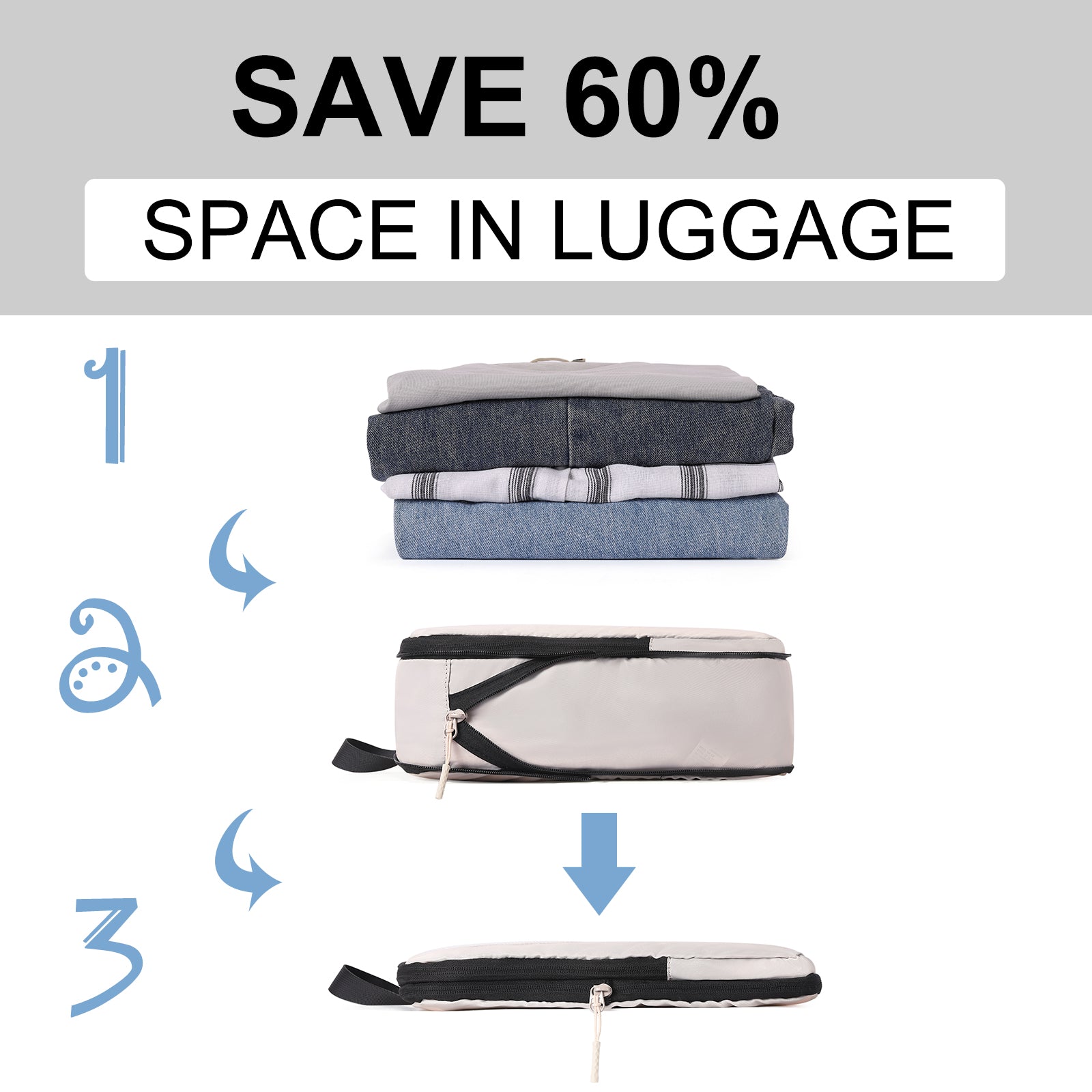 CLUCI Ultralight Packing Cubes 7 Set