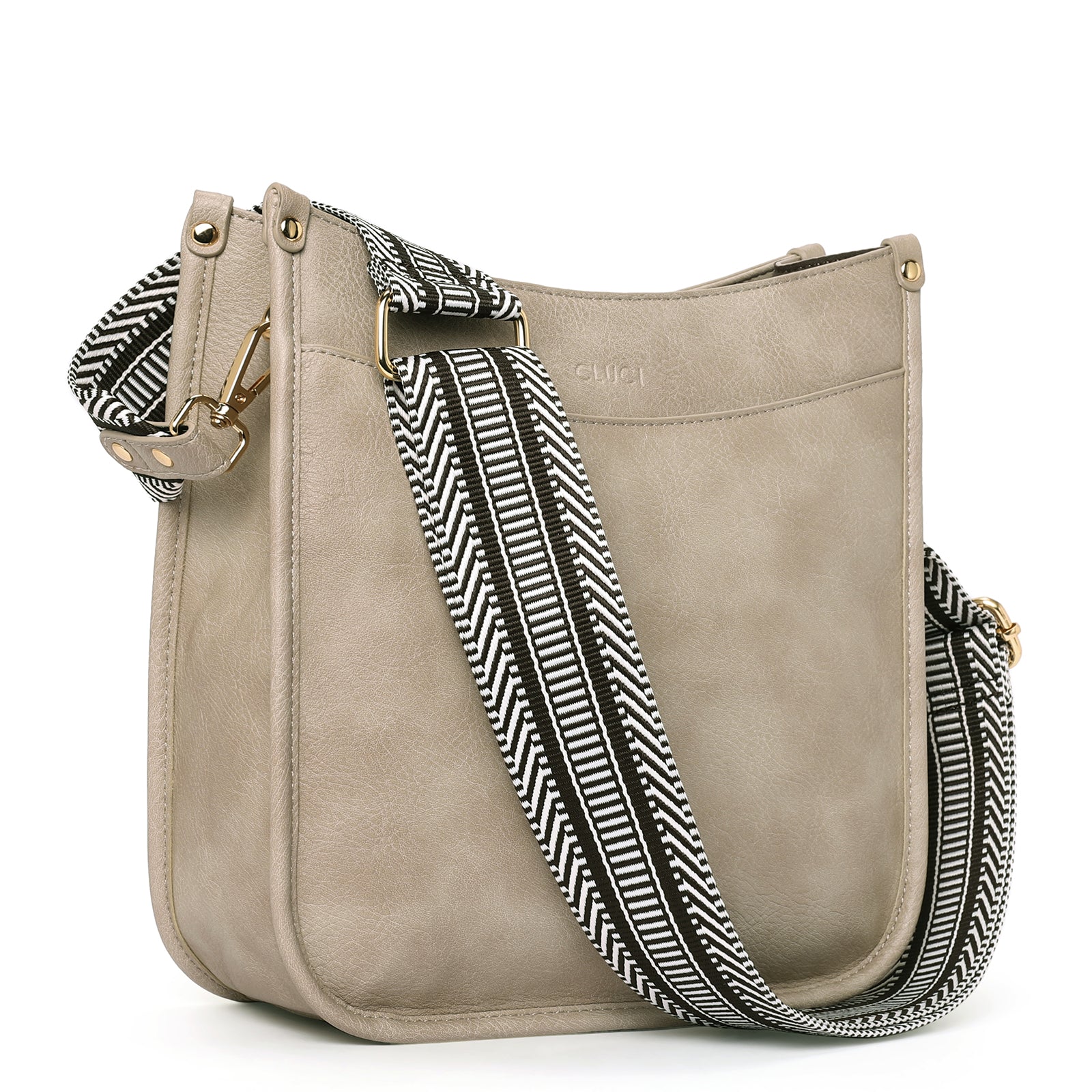 Stylish 2pcs Medium Hobo handbag and Crossbody Bag with 2 Adjust Guitar Strap