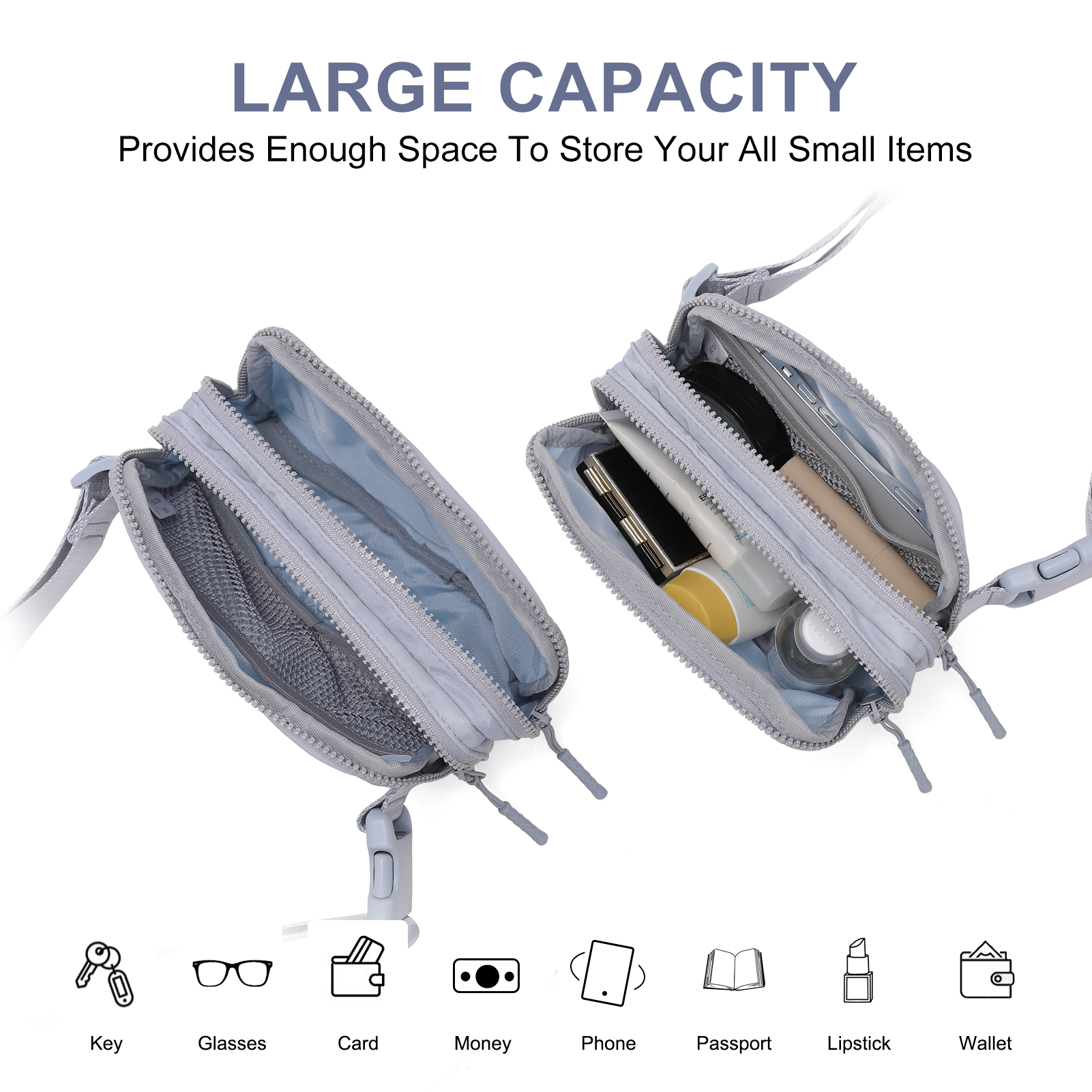 CLUCI Small Trendy Crossbody Belt Bag Women's Fanny Pack