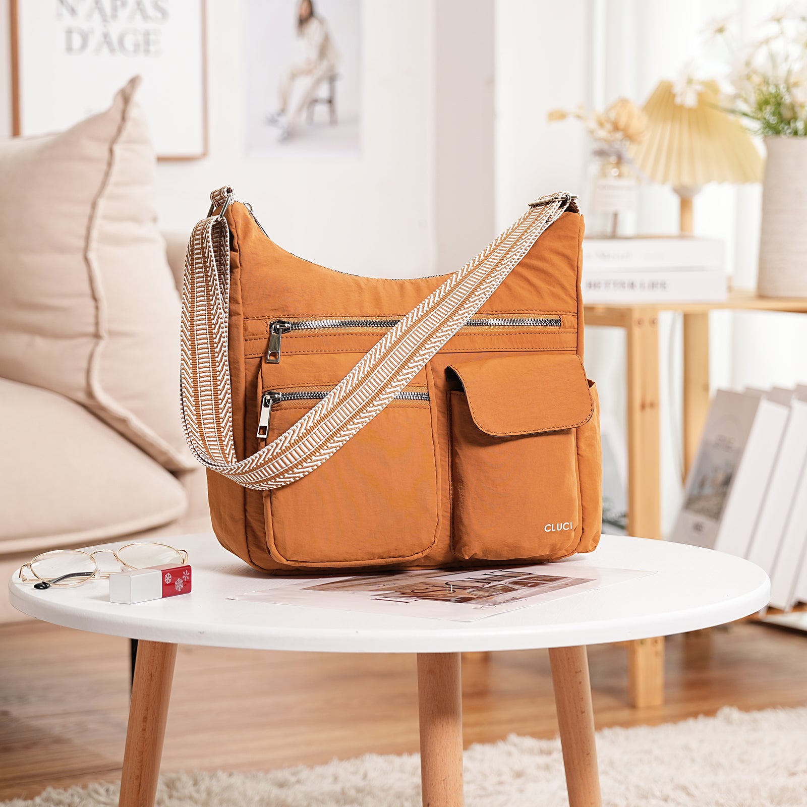 Waterproof Nylon Crossbody Bags For Women Trendy Fashion Shoulder Bag Purse