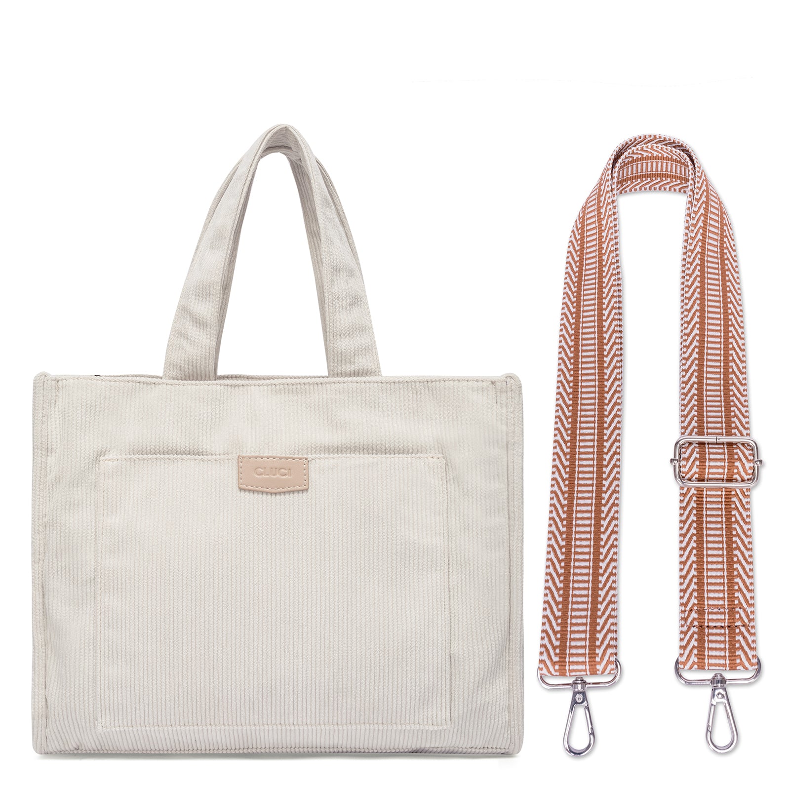 Wide Purse Strap Crossbody Purses Adjustable Replacement Shoulder Handbag Strap—Beige