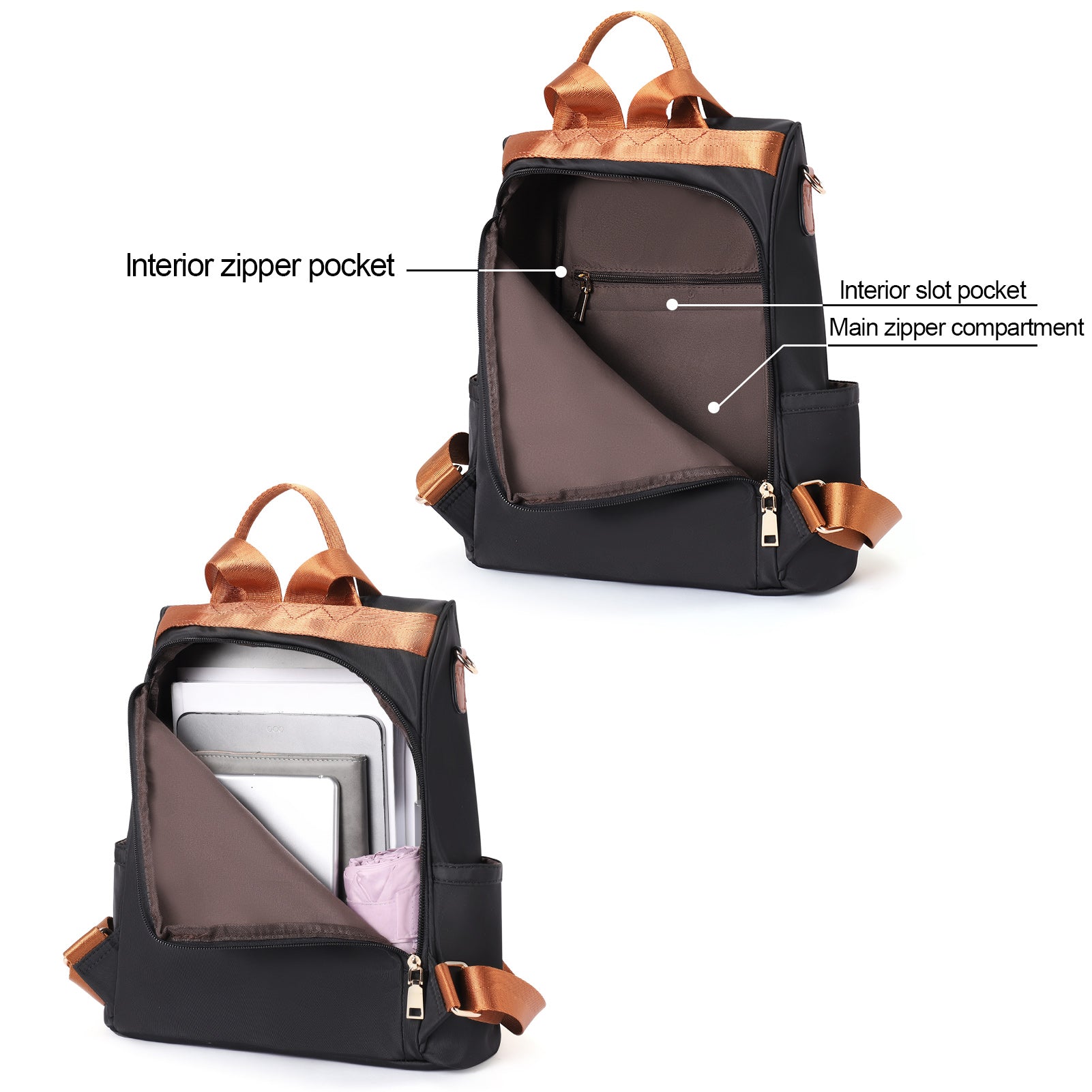 CLUCI Womens Backpack Purse Anti-theft Fashion Designer Travel Bag Ladies Shoulder Bags