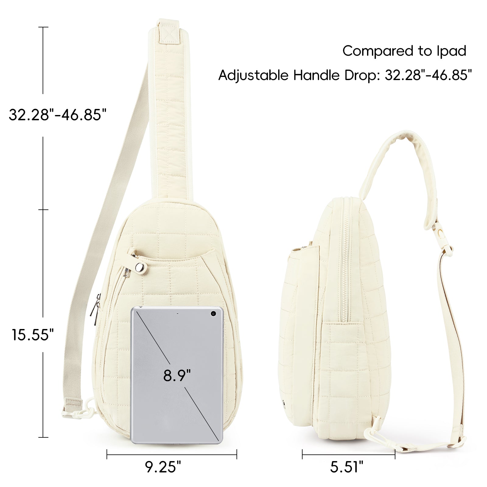 CLUCI Pickleball Puffer Sling Bag for Women