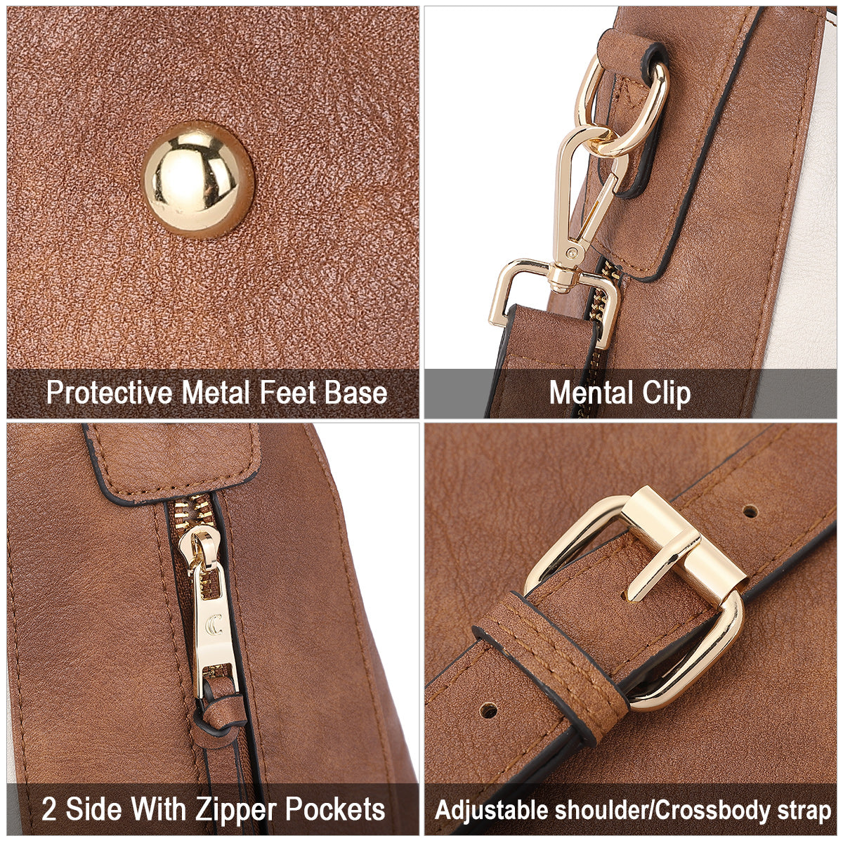 CLUCI Purses and Handbags for Women Leather Hobo Tote Fashion Ladies Crossbody Large Bucket Shoulder Bag