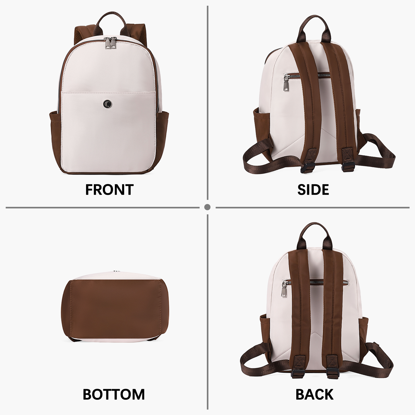 CLUCI Small Backpack for Women Mini Canvas Designer Backpack Purse Travel Lady Casual Daypack