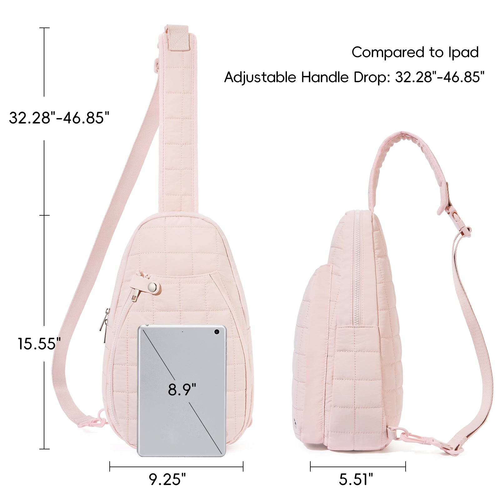 CLUCI Pickleball Puffer Sling Bag for Women