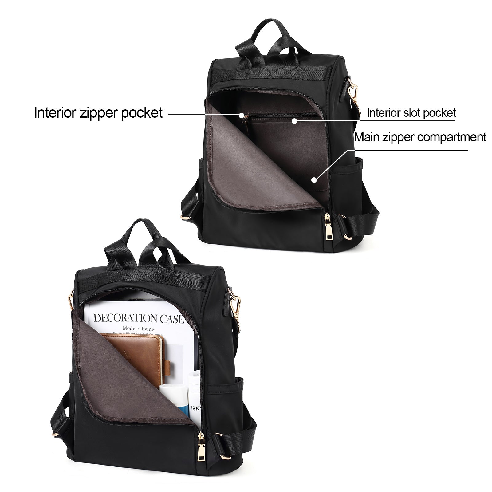 CLUCI Womens Backpack Purse Anti-theft Fashion Designer Travel Bag Ladies Shoulder Bags