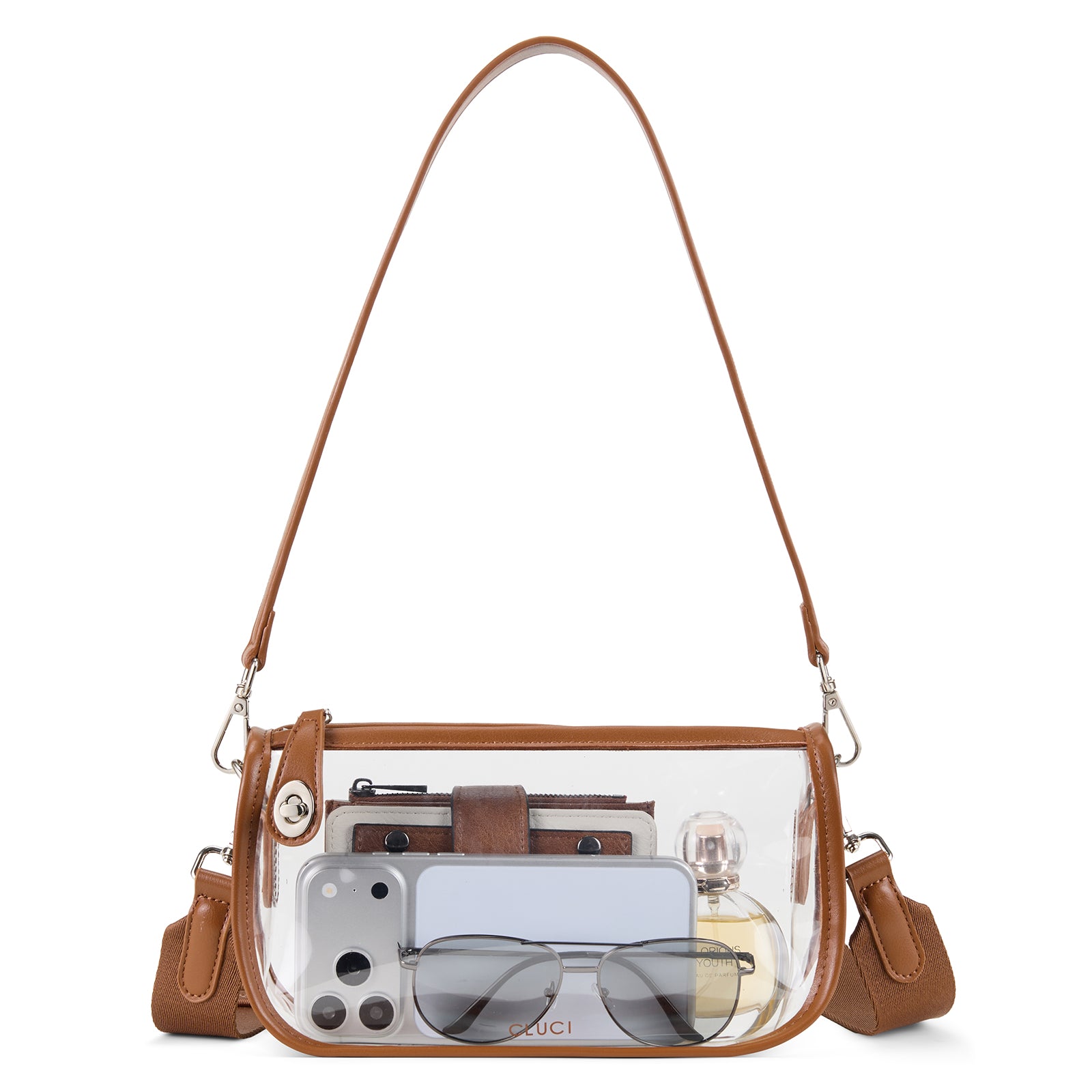 CLUCI Clear Purse Crossbody Bags for Concerts Sports Events Festivals