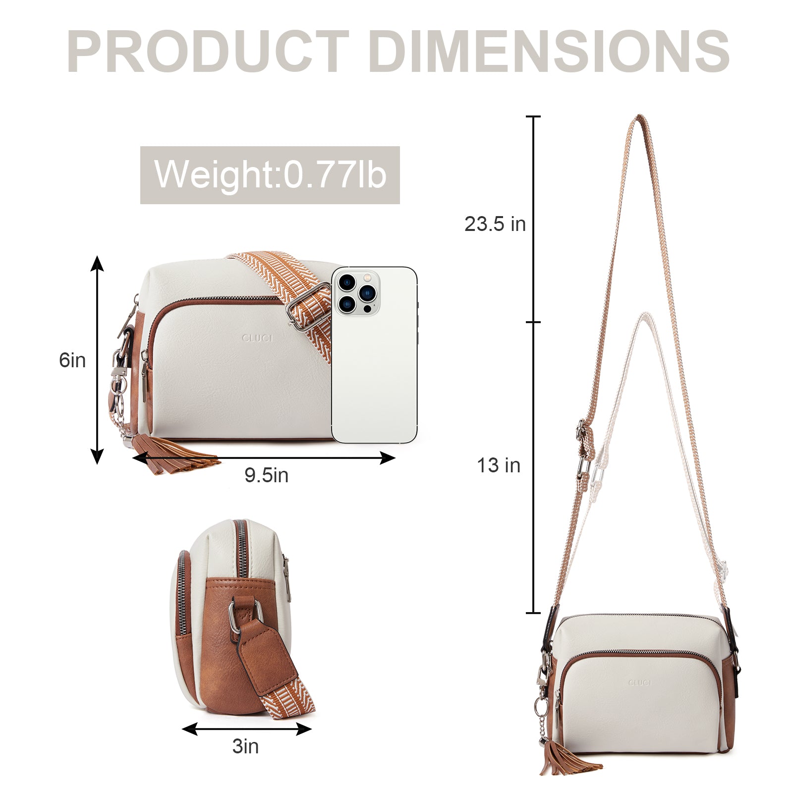 Crossbody Purses for Women Vegan Leather Crossbody Bags with Adjustable Wide Strap