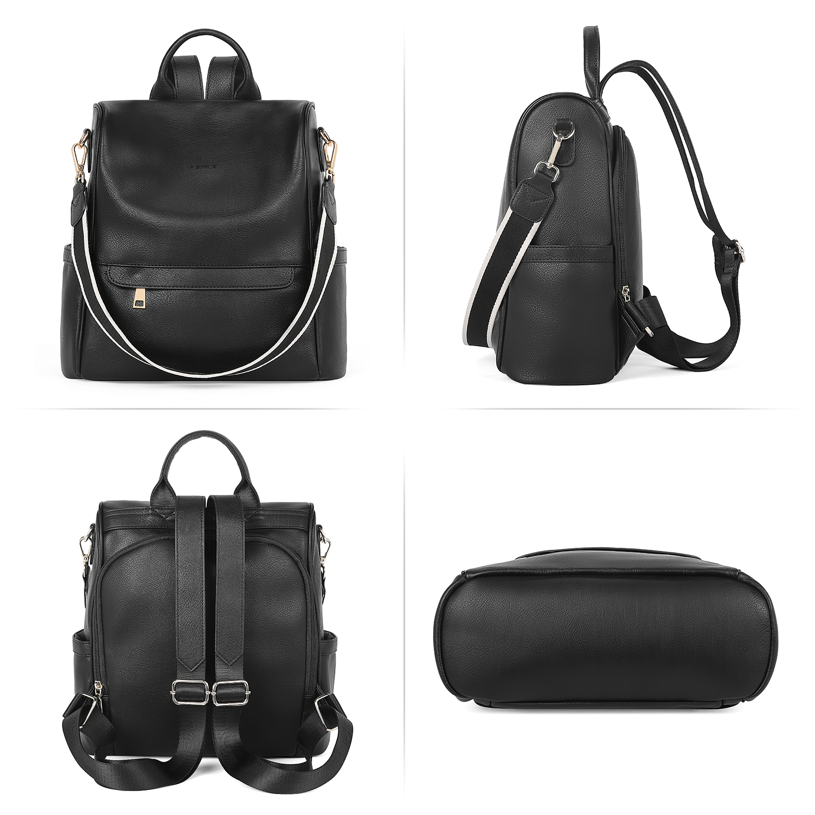 CLUCI Women Backpack Purse Fashion Leather Large Designer Travel Ladies College Shoulder Bags