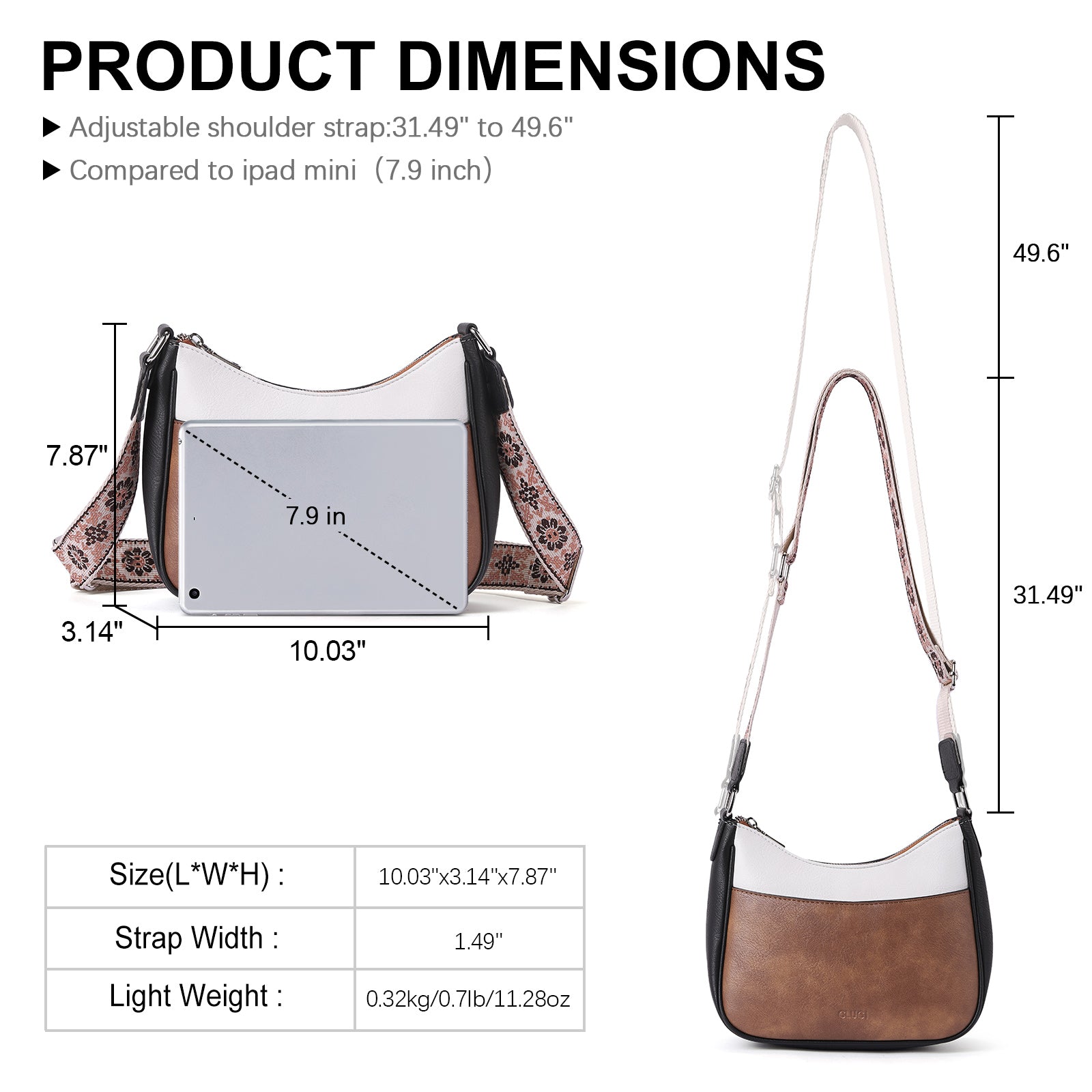 Trendy Crossbody Purses for Women with Adjustable Strap