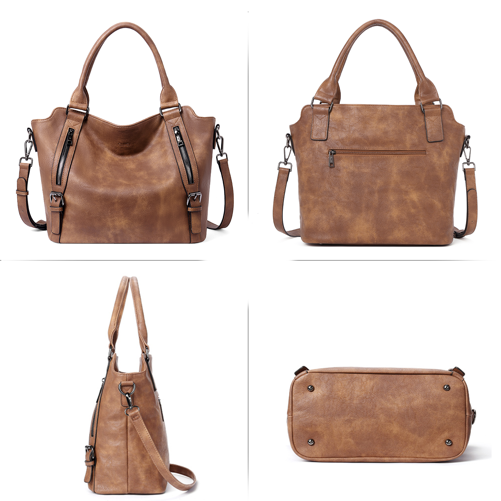 CLUCI Hobo Bags Large Tote with Adjustable Shoulder Strap