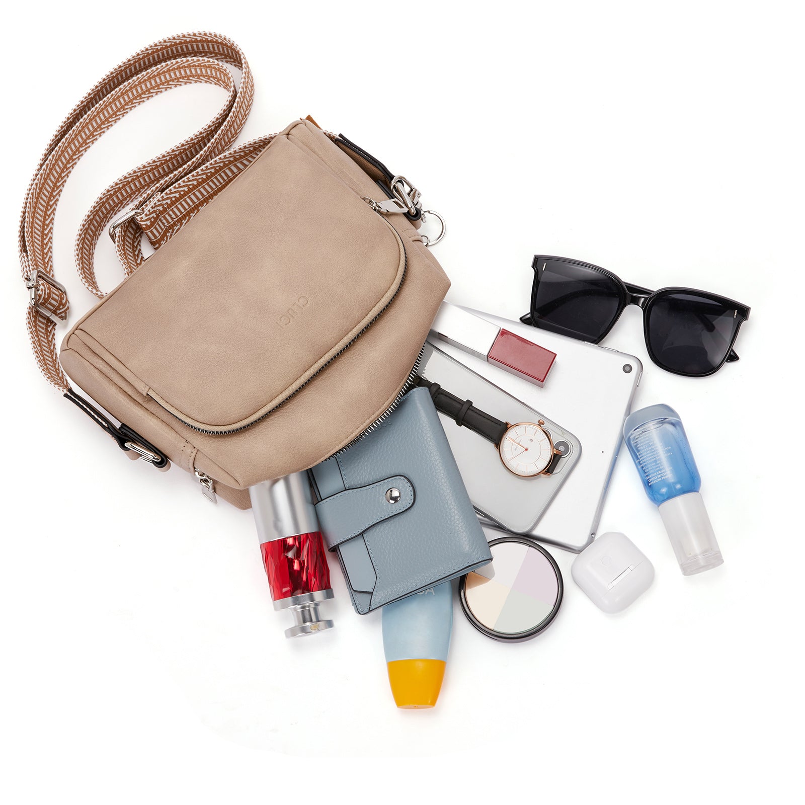 Crossbody Purses for Women Vegan Leather Crossbody Bags with Adjustable Wide Strap