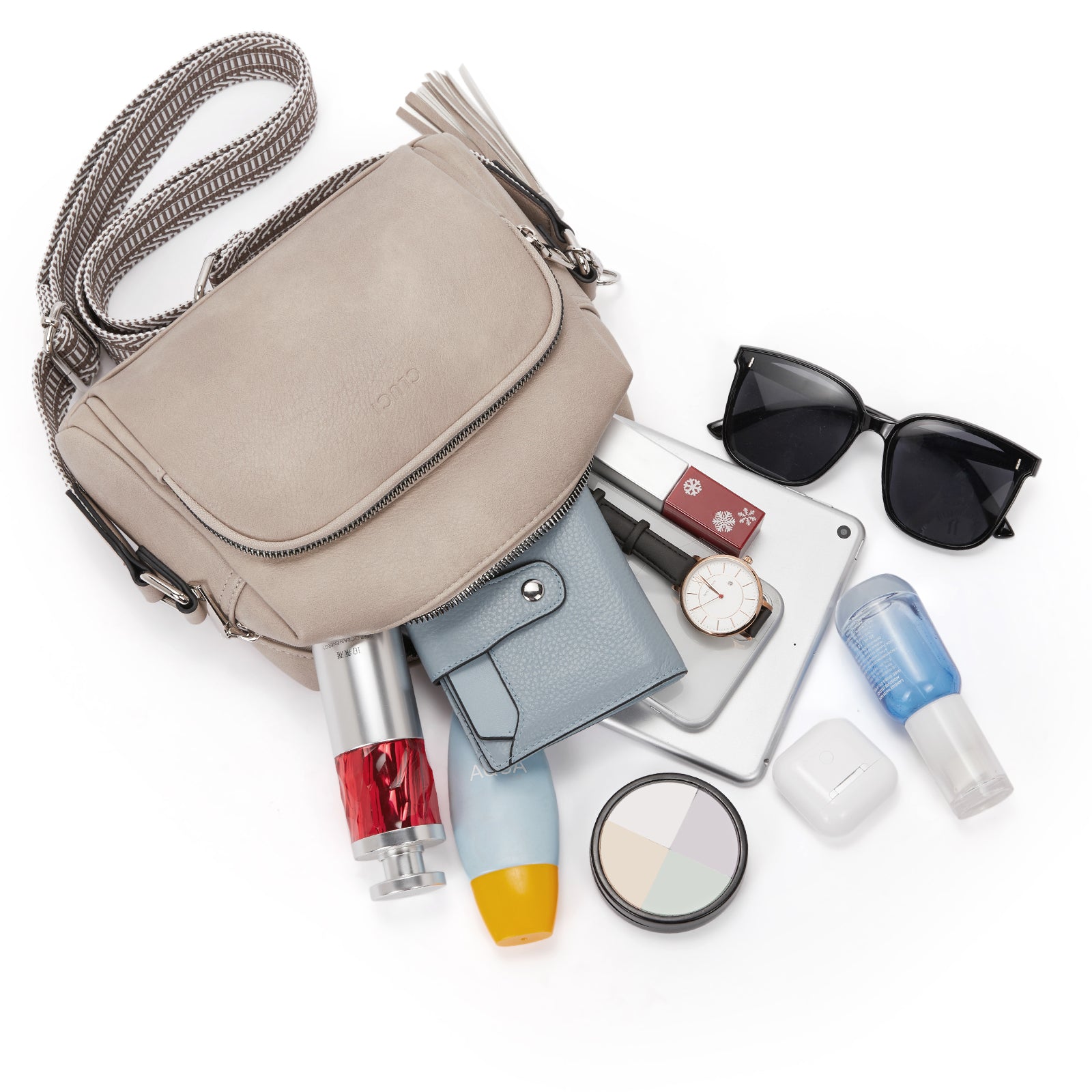 Crossbody Purses for Women Vegan Leather Crossbody Bags with Adjustable Wide Strap