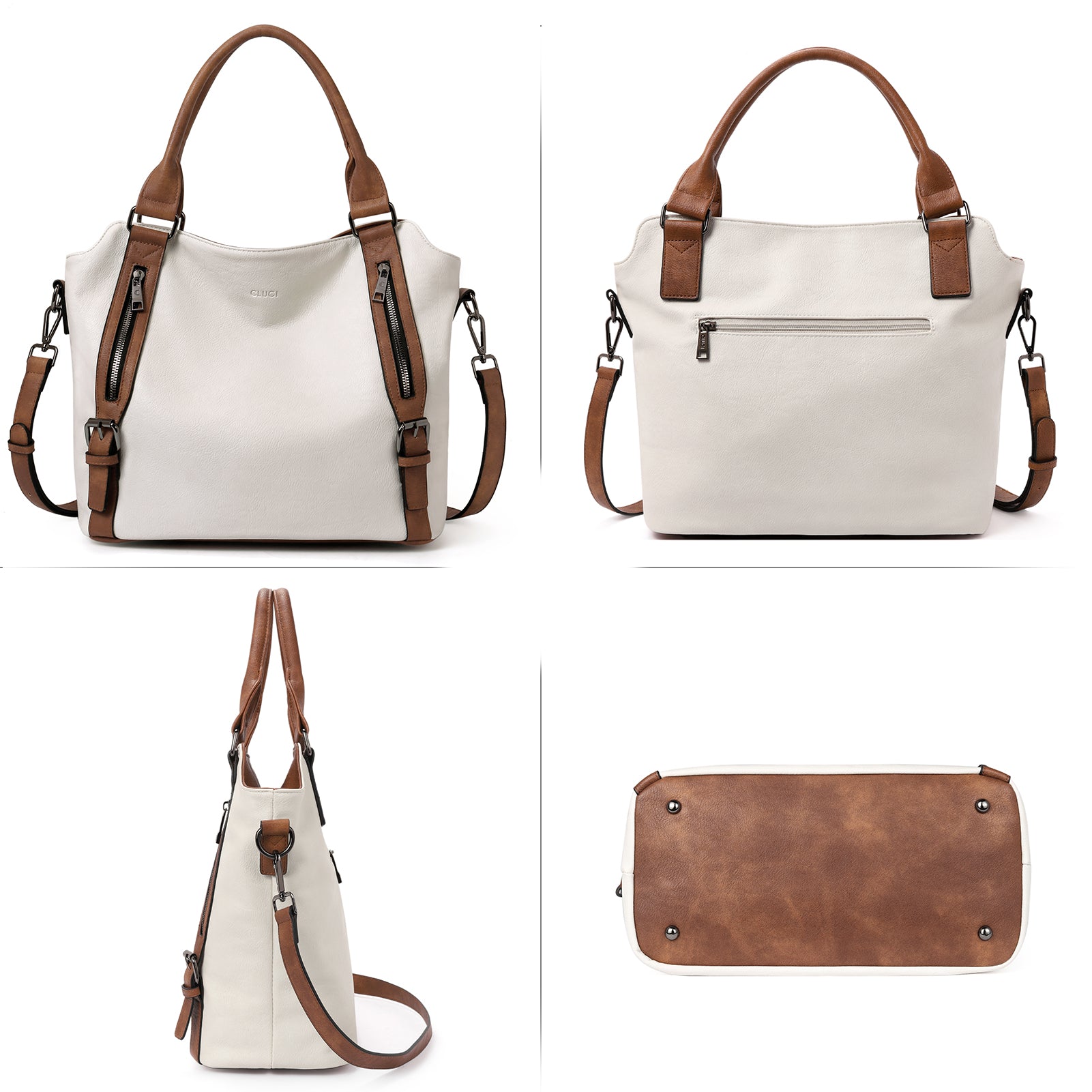 CLUCI Hobo Bags Large Tote with Adjustable Shoulder Strap