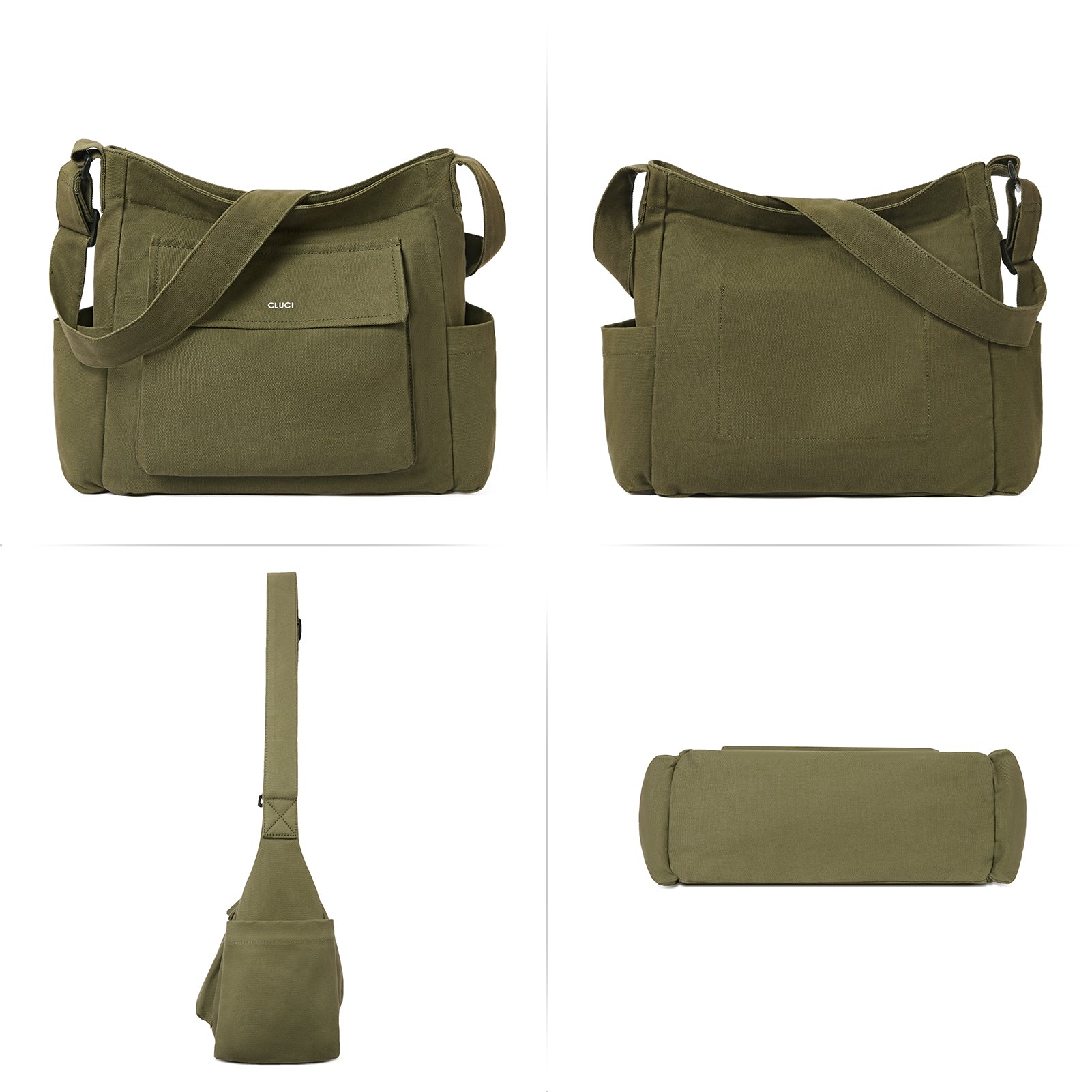 Canvas Messenger Bag Large Hobo Crossbody Bag Tote Bag for Women and Men hippie bag side bag satchel bags Shoulder bags