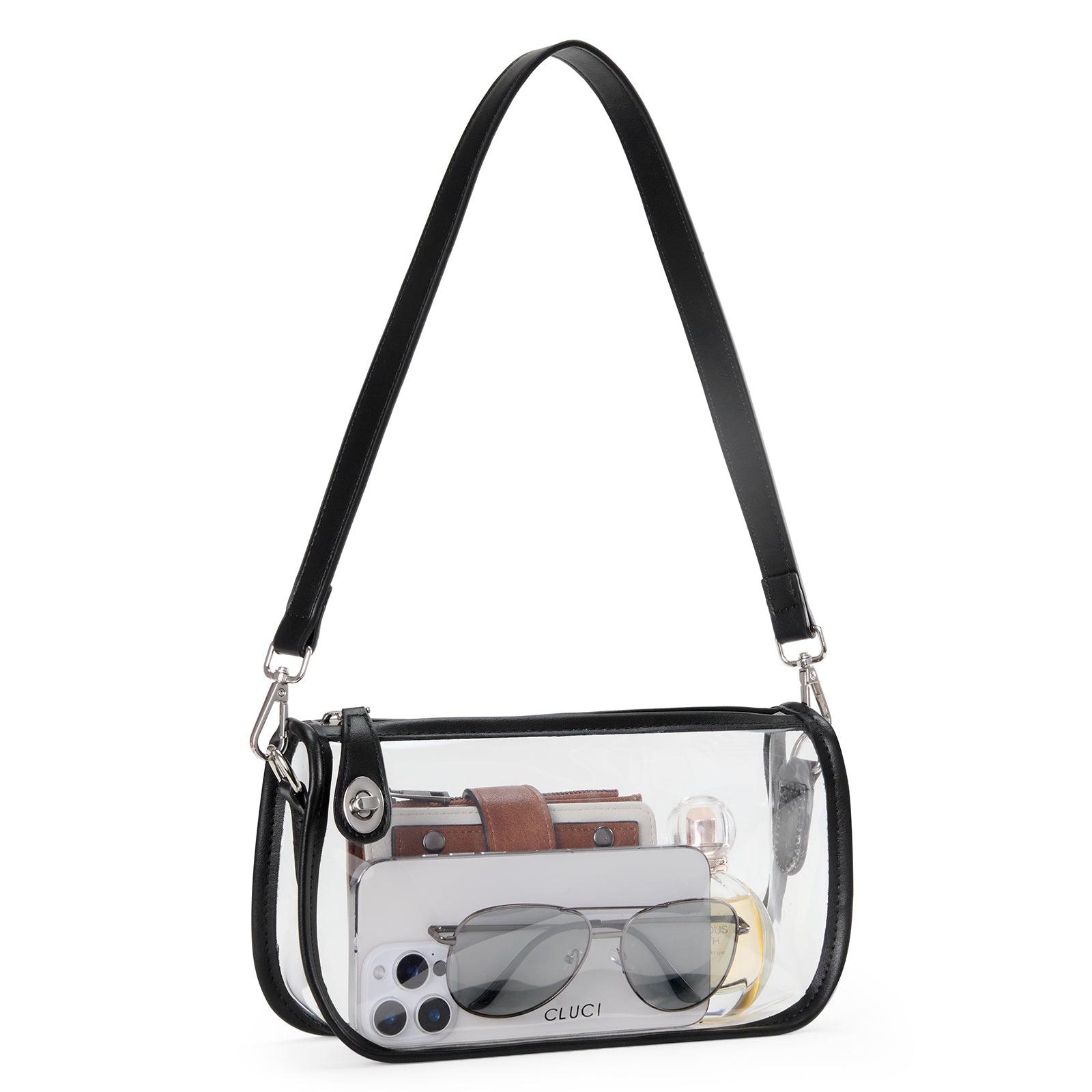 CLUCI Clear Purse Crossbody Bags for Concerts Sports Events Festivals
