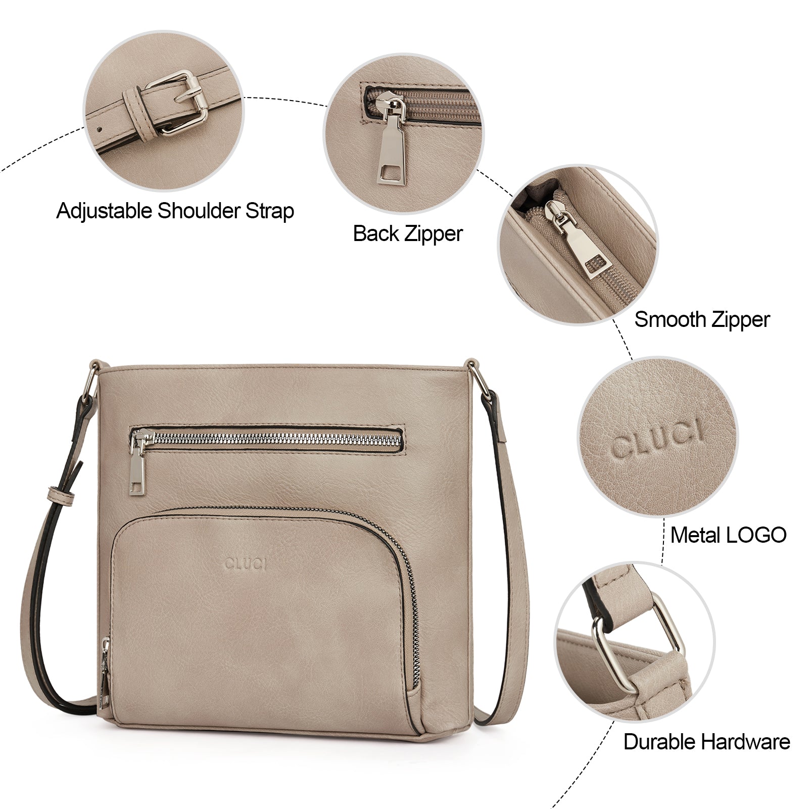 Amos Vintage Patchwork Crossbody Bag