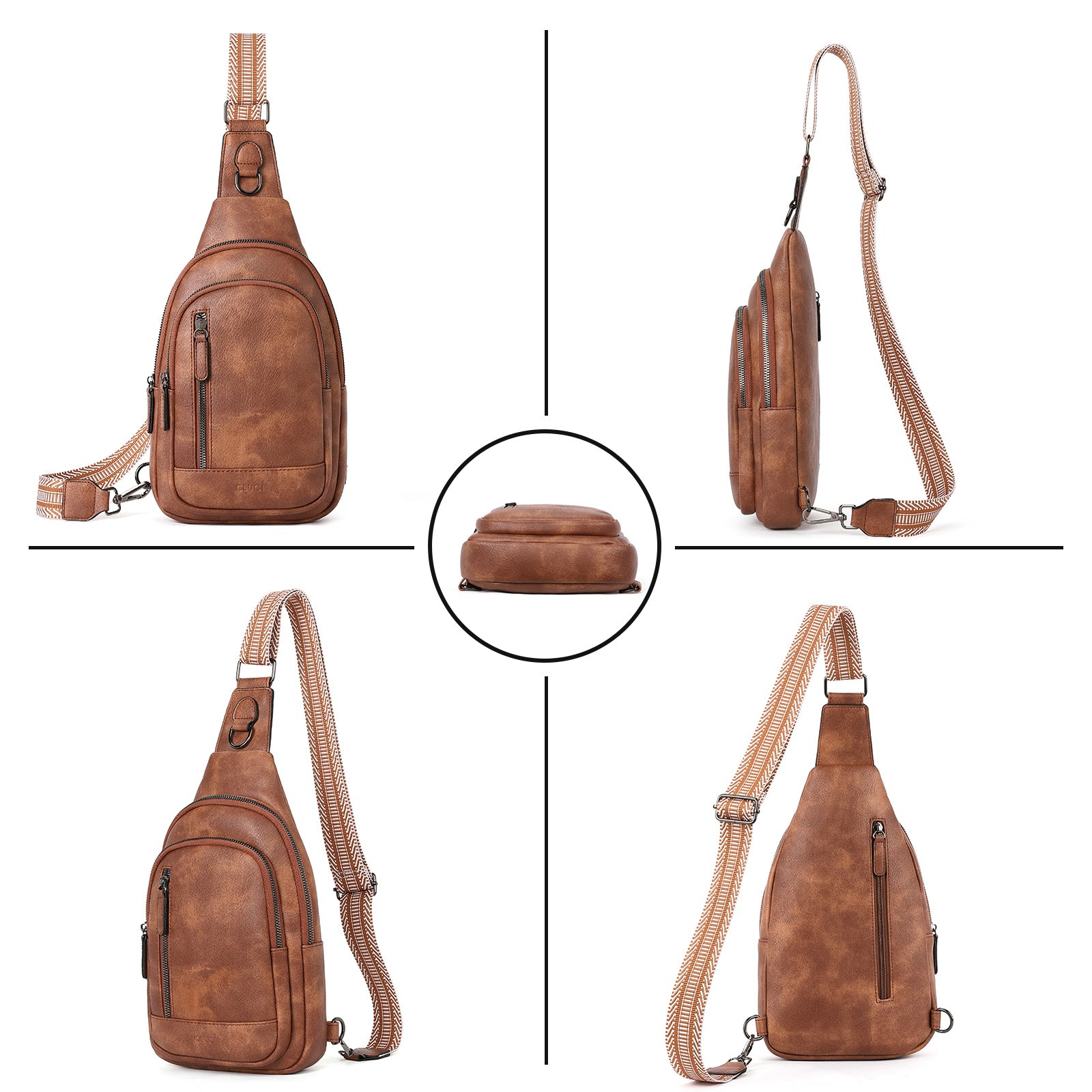 CLUCI Sling Bag for Women Crossbody Leather