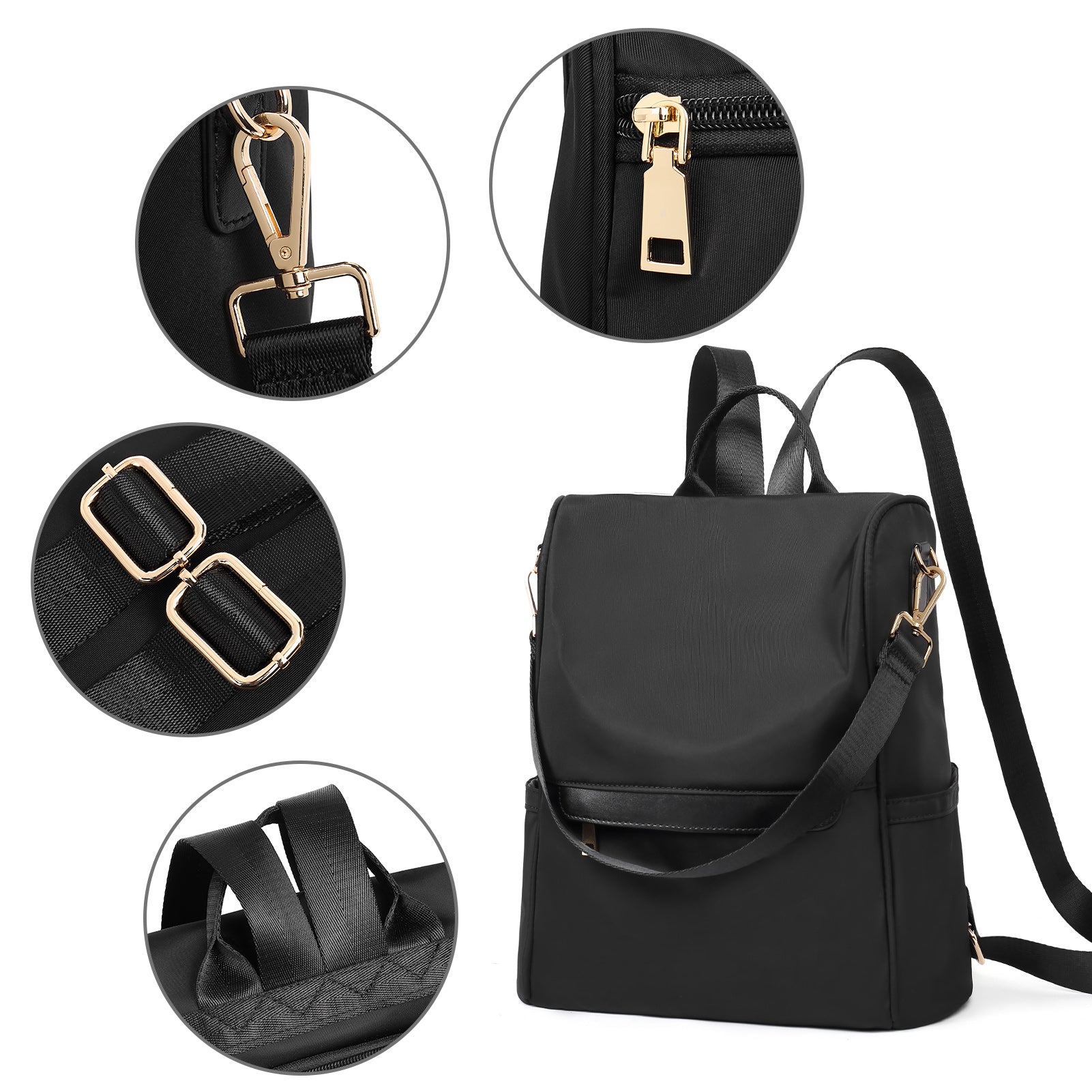 CLUCI Womens Backpack Purse Anti-theft Fashion Designer Travel Bag Ladies Shoulder Bags