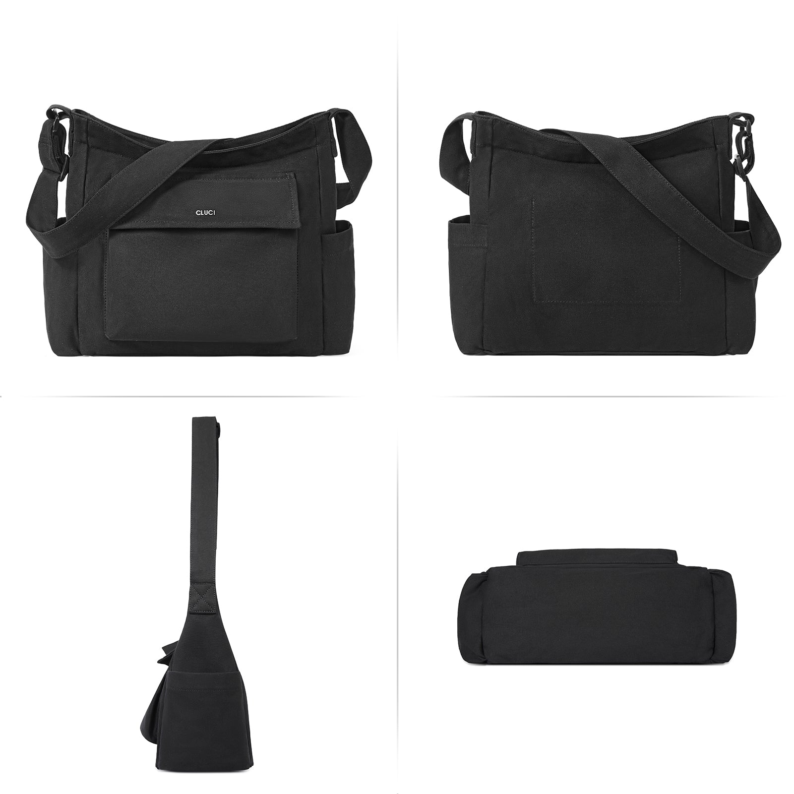 Canvas Messenger Bag Large Hobo Crossbody Bag Tote Bag for Women and Men hippie bag side bag satchel bags Shoulder bags