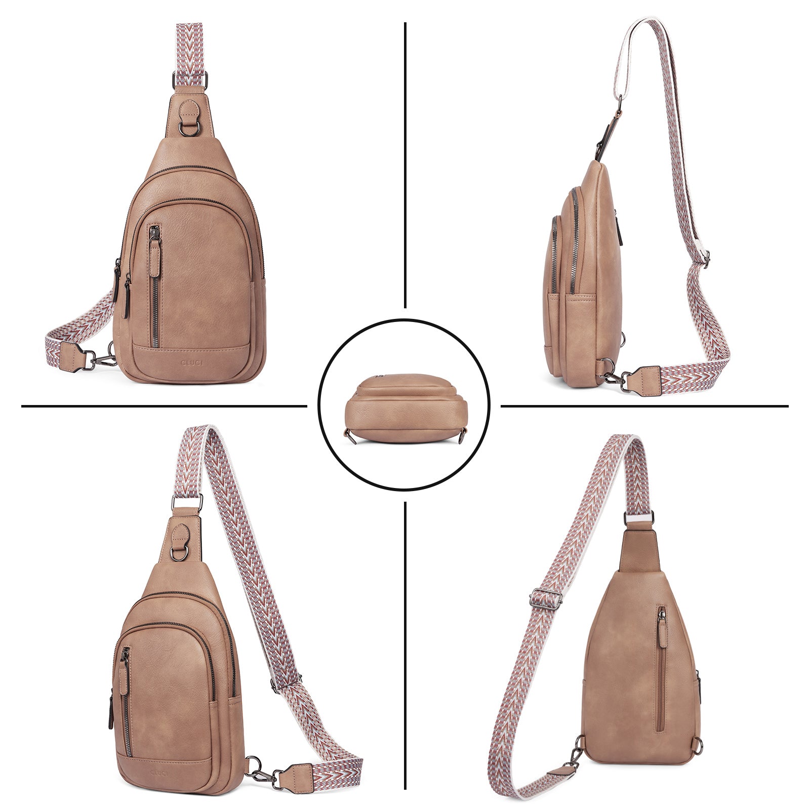 CLUCI Sling Bag for Women Crossbody Leather