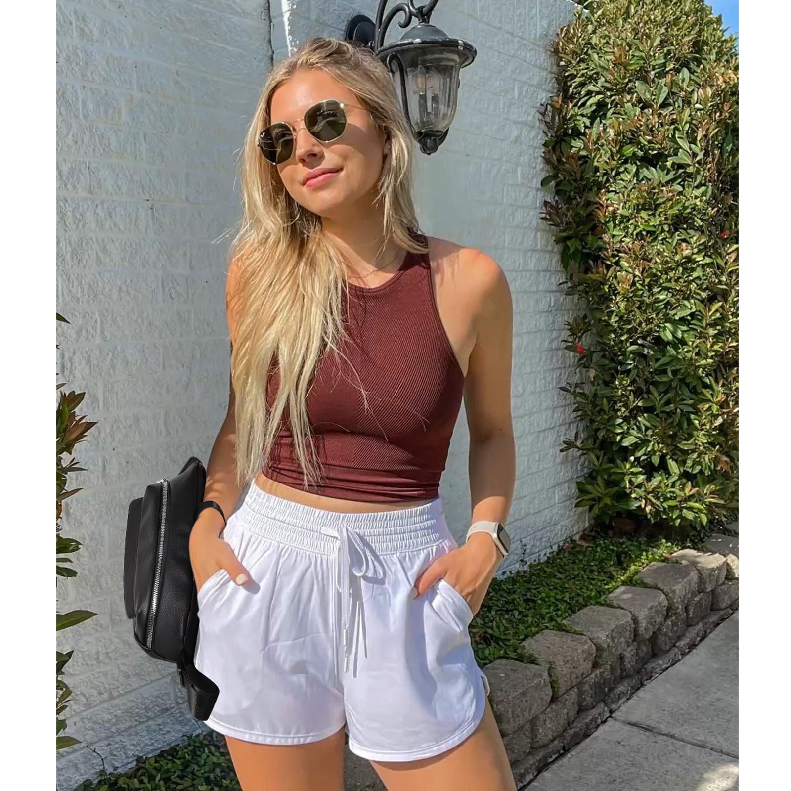 CLUCI Leather Belt Bag Fanny Pack Crossbody Bags for Women Trendy Waist Bag with Adjustable Strap