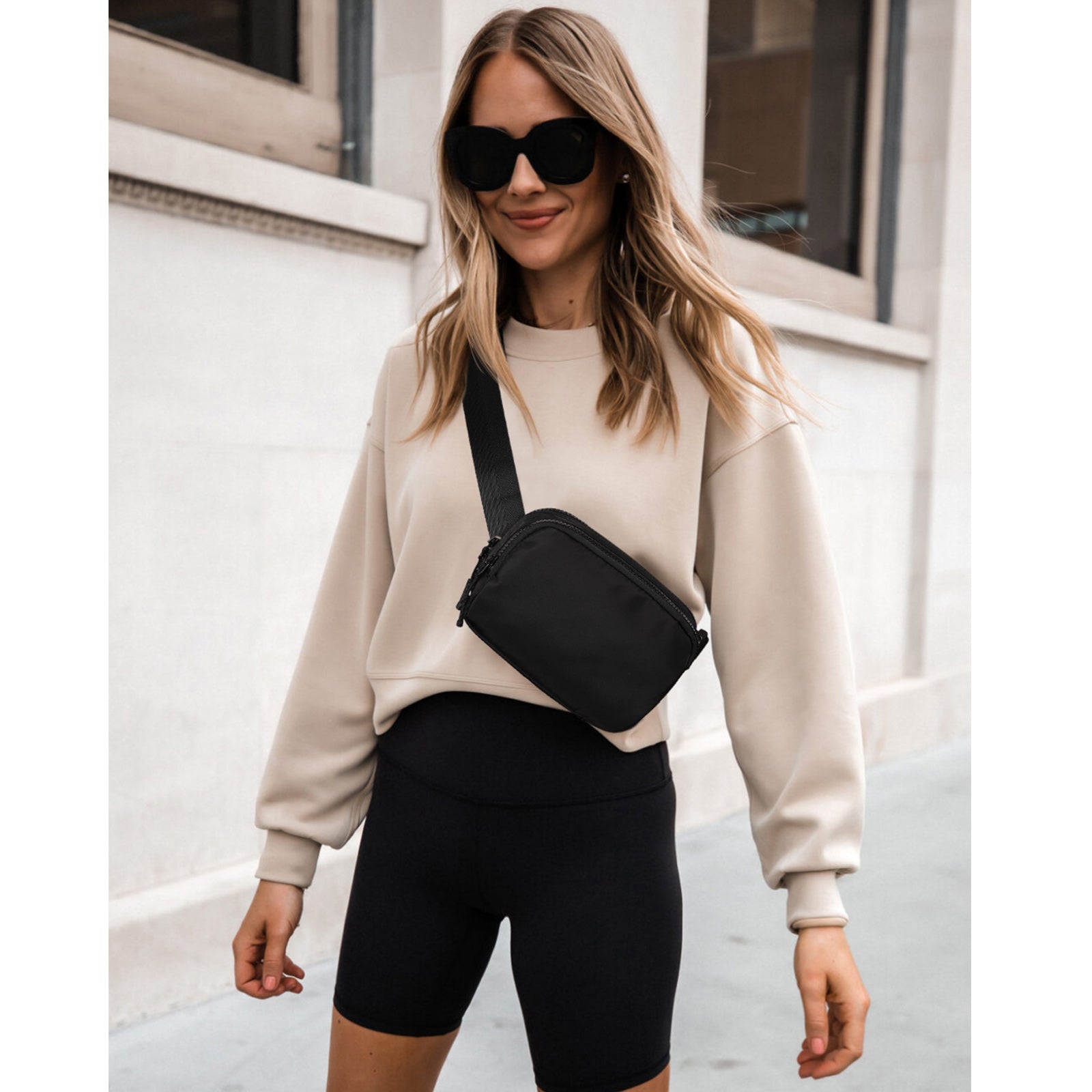 CLUCI Small Trendy Crossbody Belt Bag Women's Fanny Pack