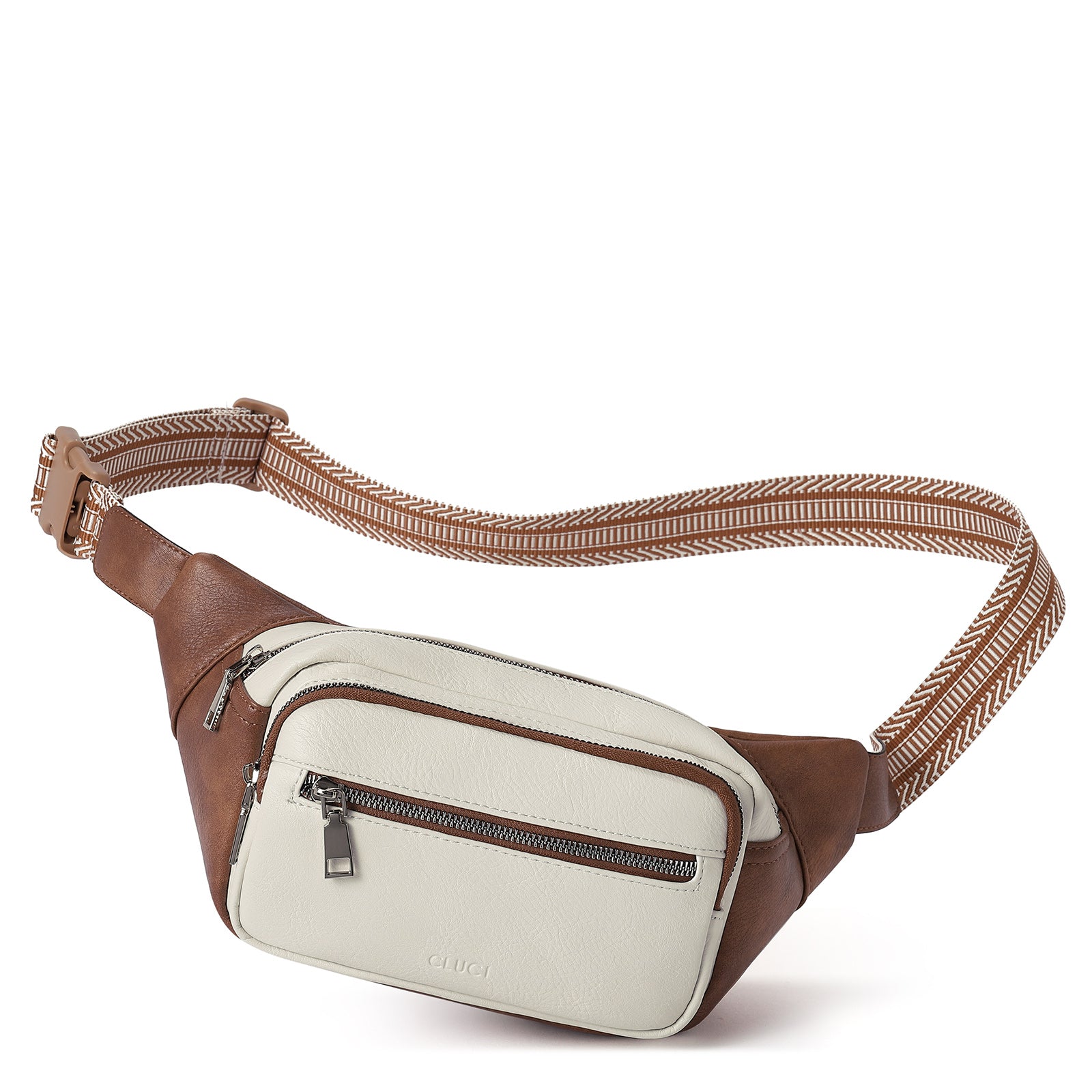 CLUCI Trendy Fanny Belt Sling Bag Crossbody Purse for Travel, Outdoors, Gym and Workouts