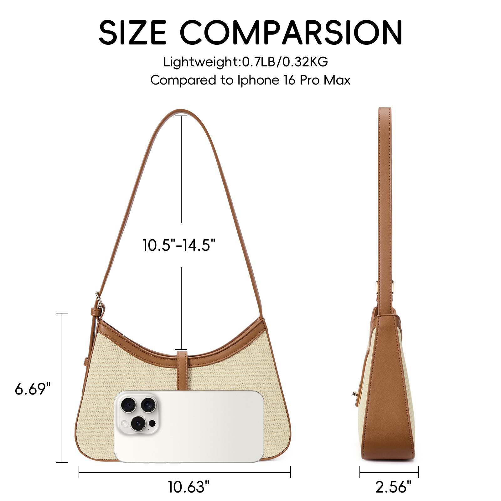 CLUCI Shoulder Bag for Women, Purses for Women, Handbag Hobo Bags Vegan Leather Crossbody Purse with Adjustable Strap