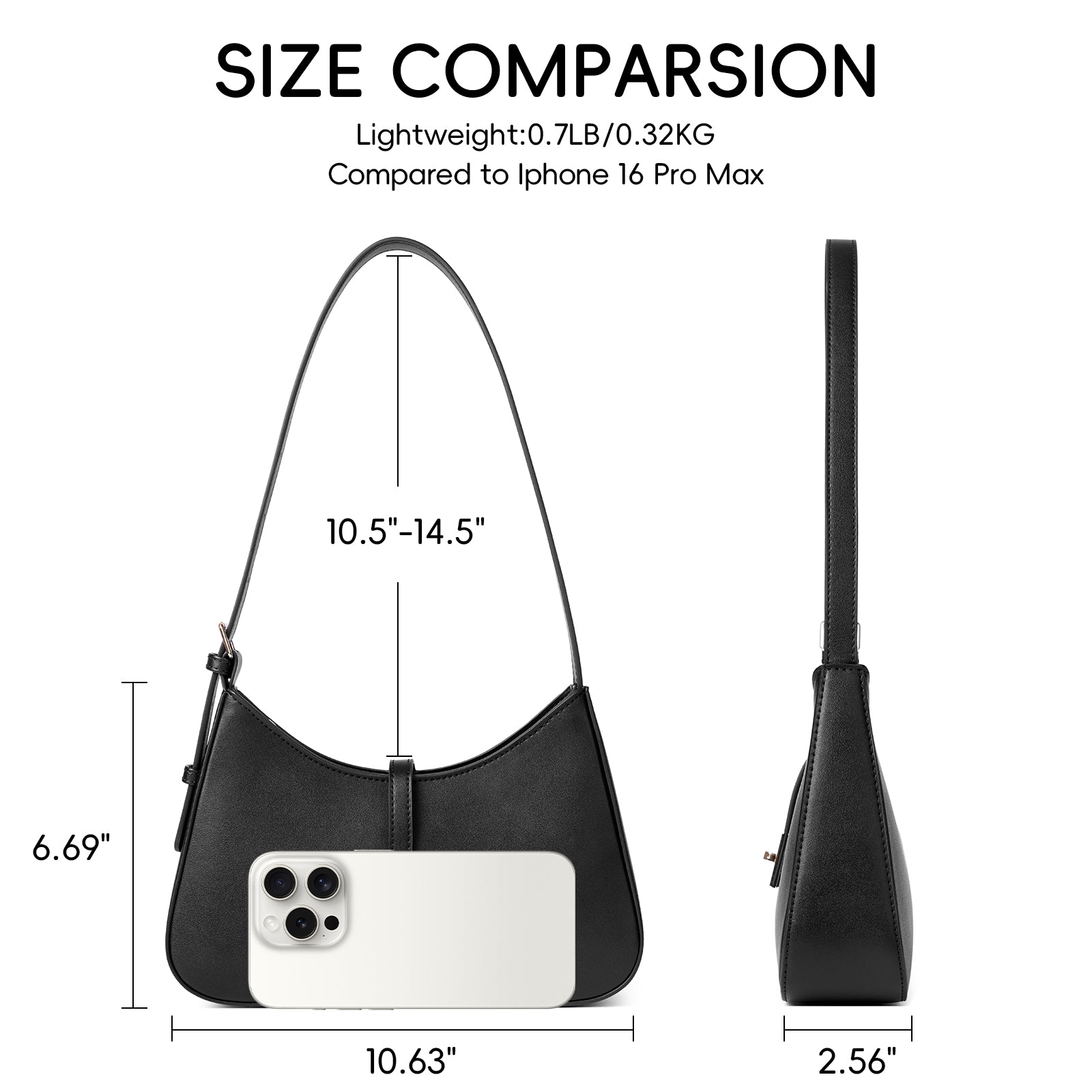 CLUCI Shoulder Bag for Women, Purses for Women, Handbag Hobo Bags Vegan Leather Crossbody Purse with Adjustable Strap