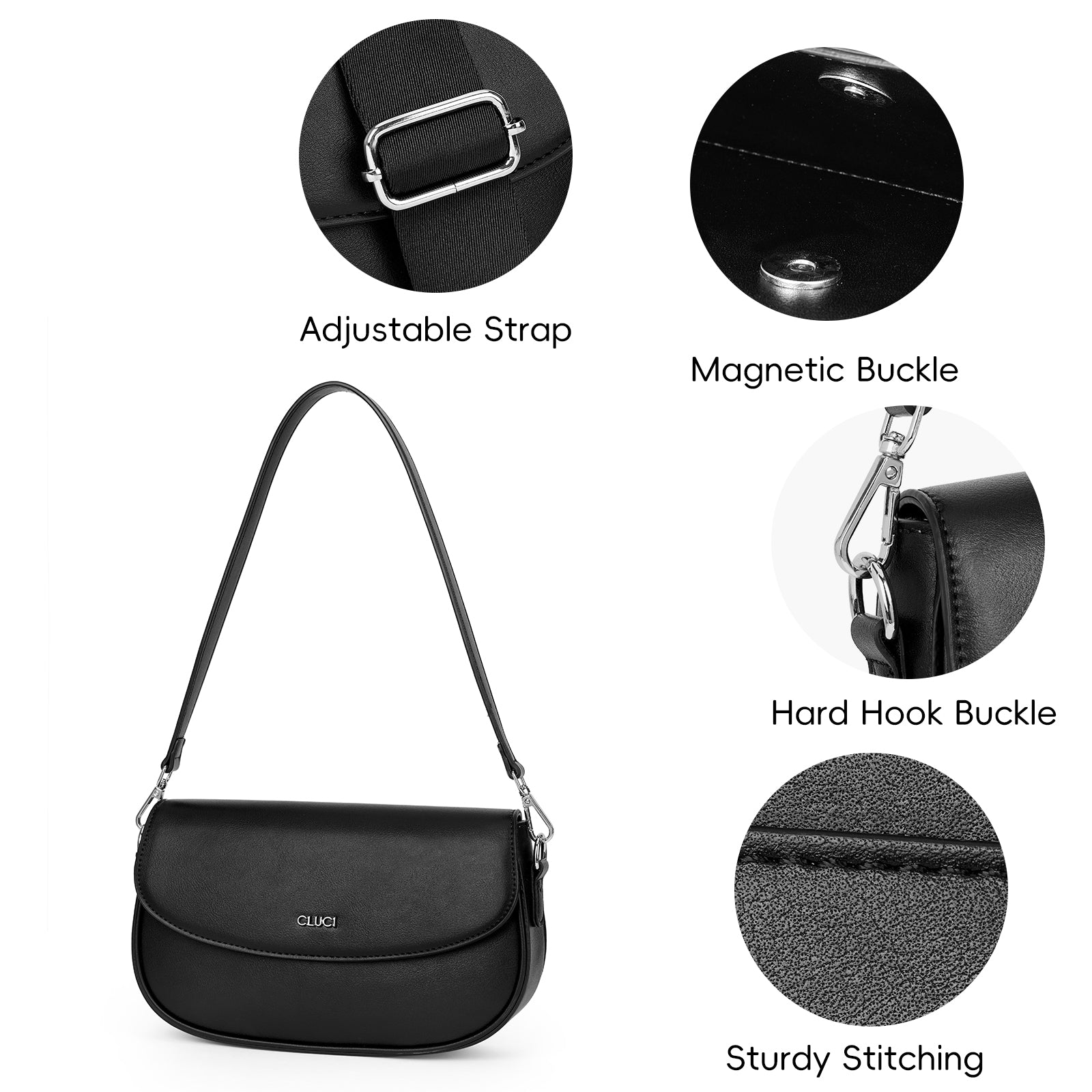 Small Shoulder Bag Cute Clutch Designer Leather Tote Crossbody Bag